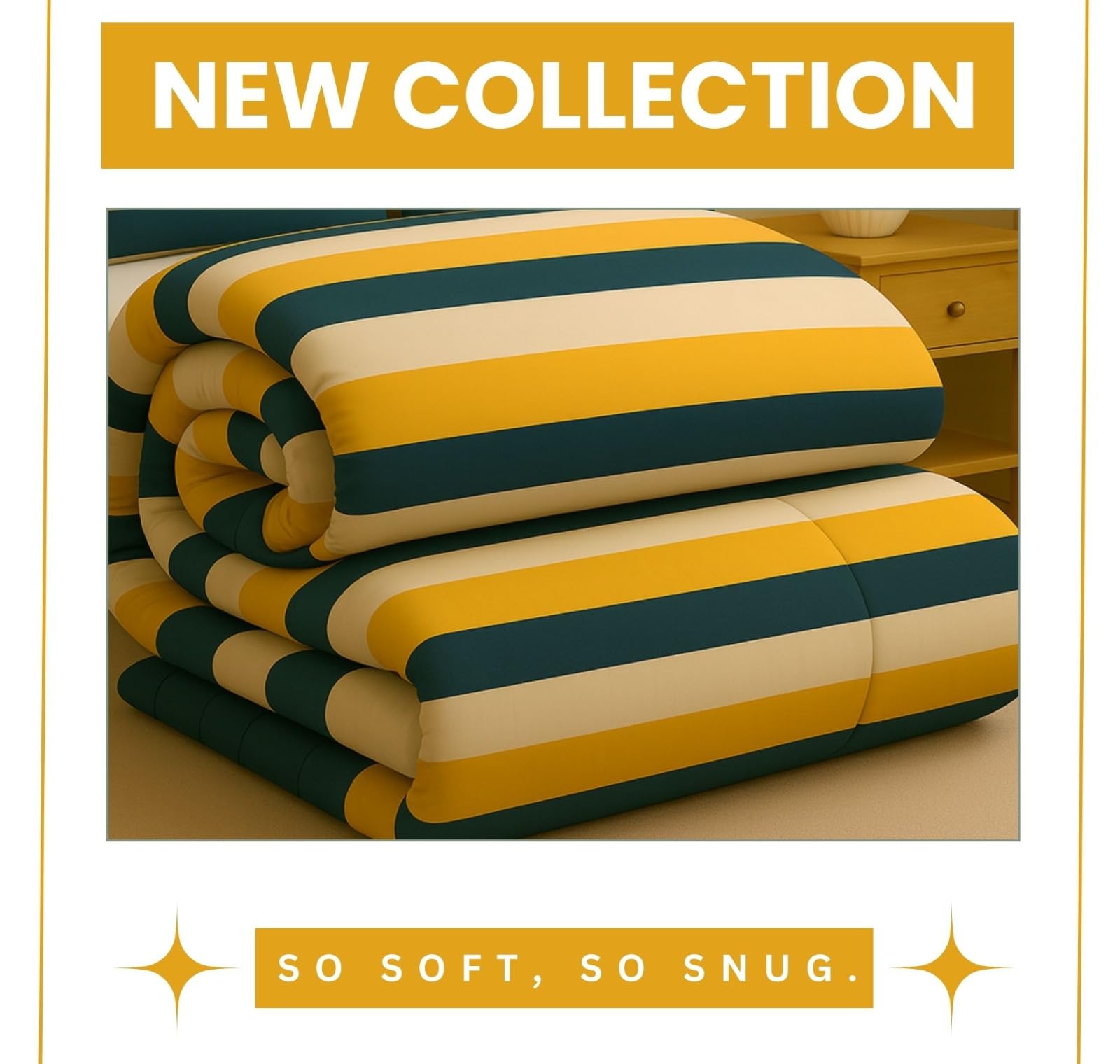 Mustard Yellow Microfiber Comforter Set - All-Season Bedding -6 Mustard Yellow Microfiber Comforter Set - All-Season Bedding -6