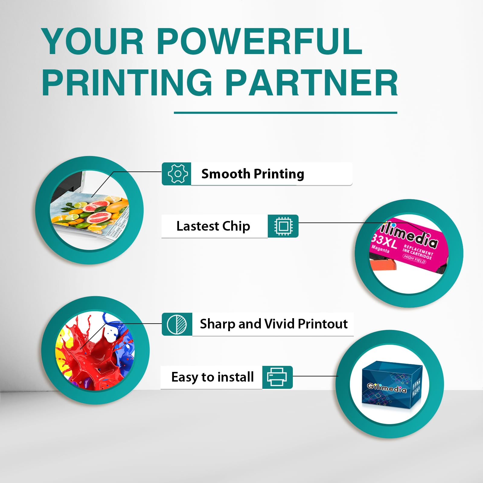 Cartuccia D'inchiostro Compatibile 5PK 33XL Per Epson XP-530 XP - Foto 10