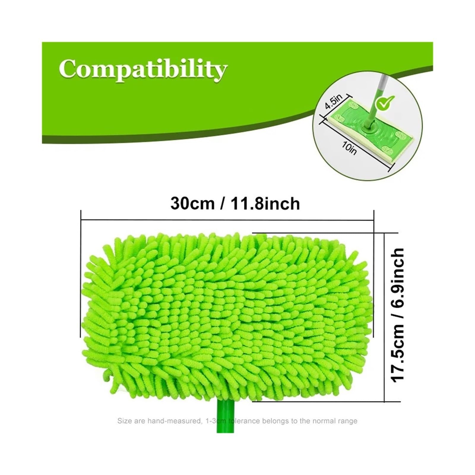 4/8 Uds., Compatible con barredora en seco y húmedo (10-12 Pulgadas)(8pcs)