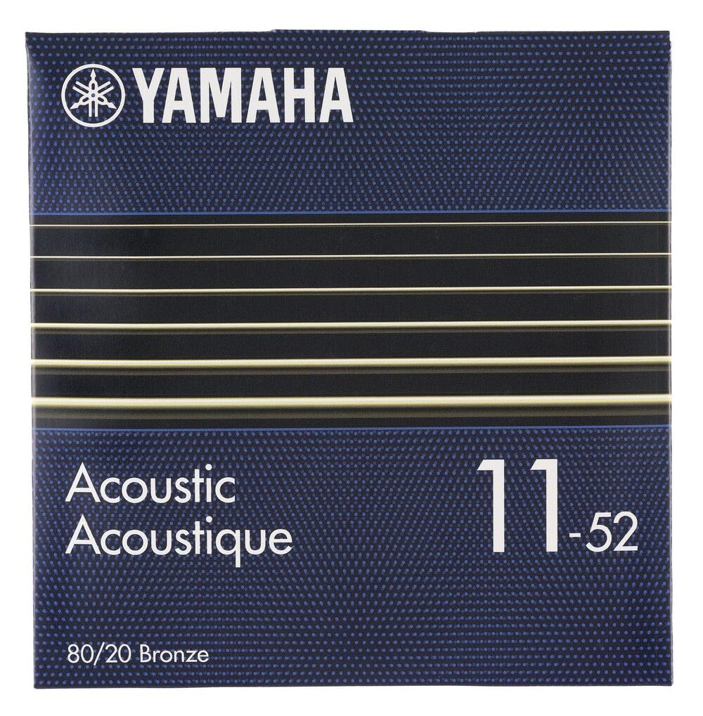 YAMAHA SA11 Acoustic Guitar Strings – Custom Light (011-052), 80/20 Bronze
