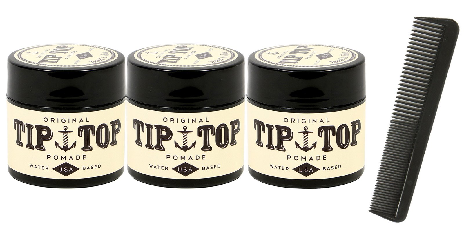 TIP TOP Original Water Based Pomade 4.25oz Pack of 3