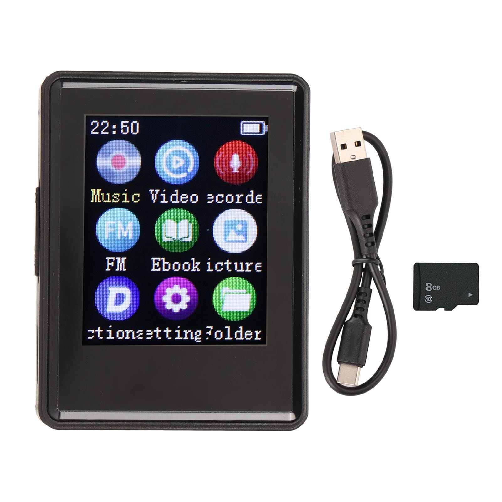 MP3 Player HiFi Audio Bluetooth 5 0 1 77in MP4 Player Portable Music MP3 MP4 Player with E