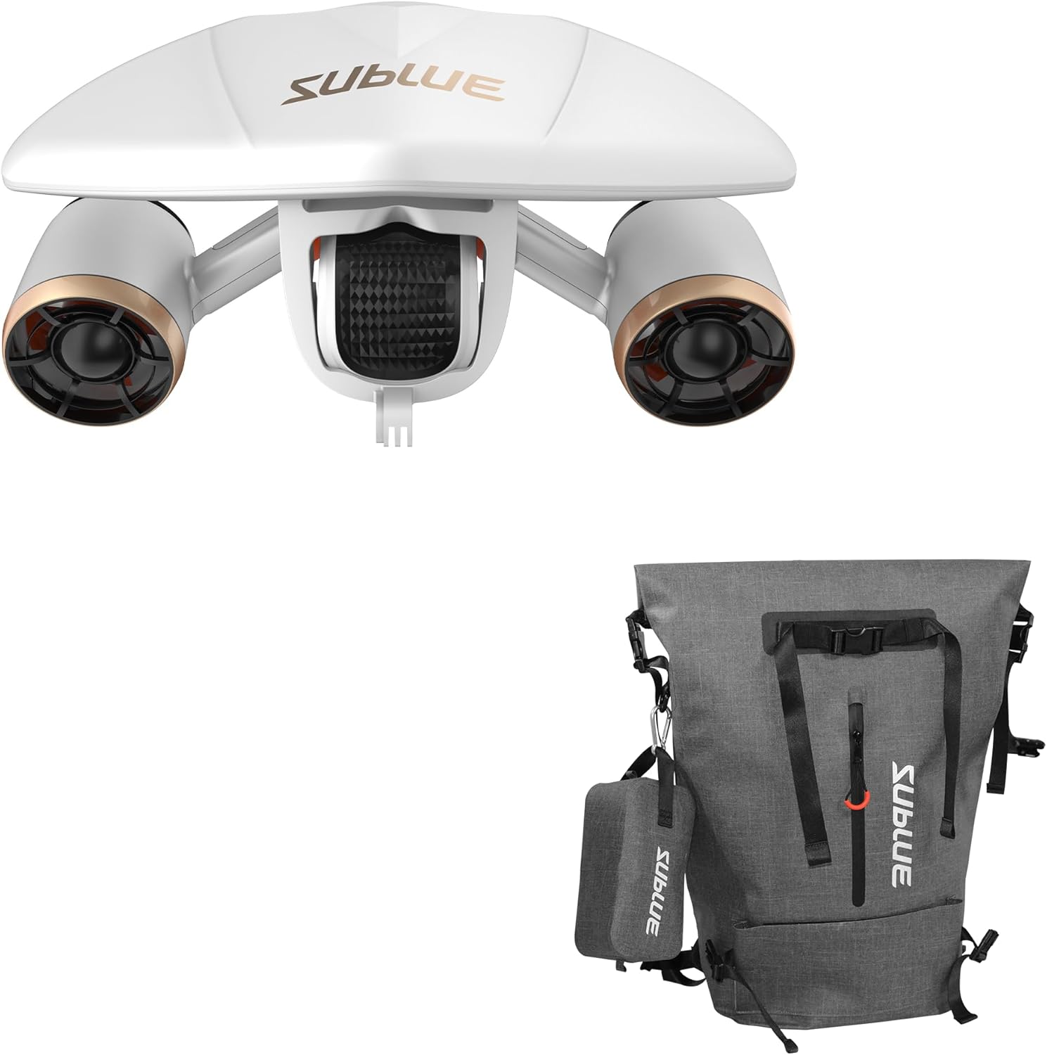 Mix the Double Motor Pro Underwater Scooter with waterproof bag - 2 speed mode 60 min depth 131FT with support for the camera and low battery alarm for snorkeling for pool diving - water scooter for adults and children 2 71yknMusq7L. AC SL1500