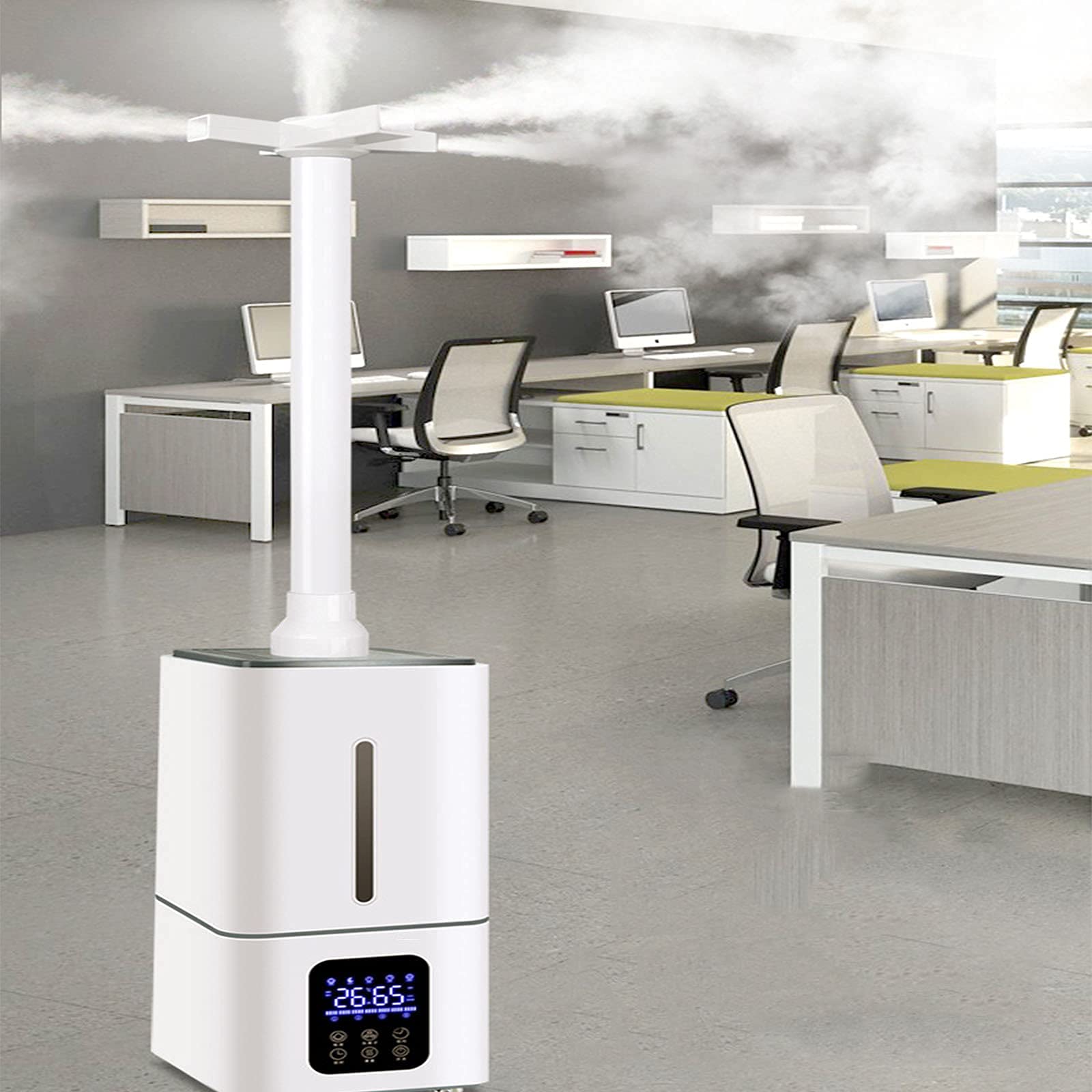 Luftbefeuchter für Schlafzimmer, industrieller Luftbefeuchter, Universal-Radsprüher für das ganze Haus, hohe Kapazität, leiser Betrieb, stehend (Maschinen)