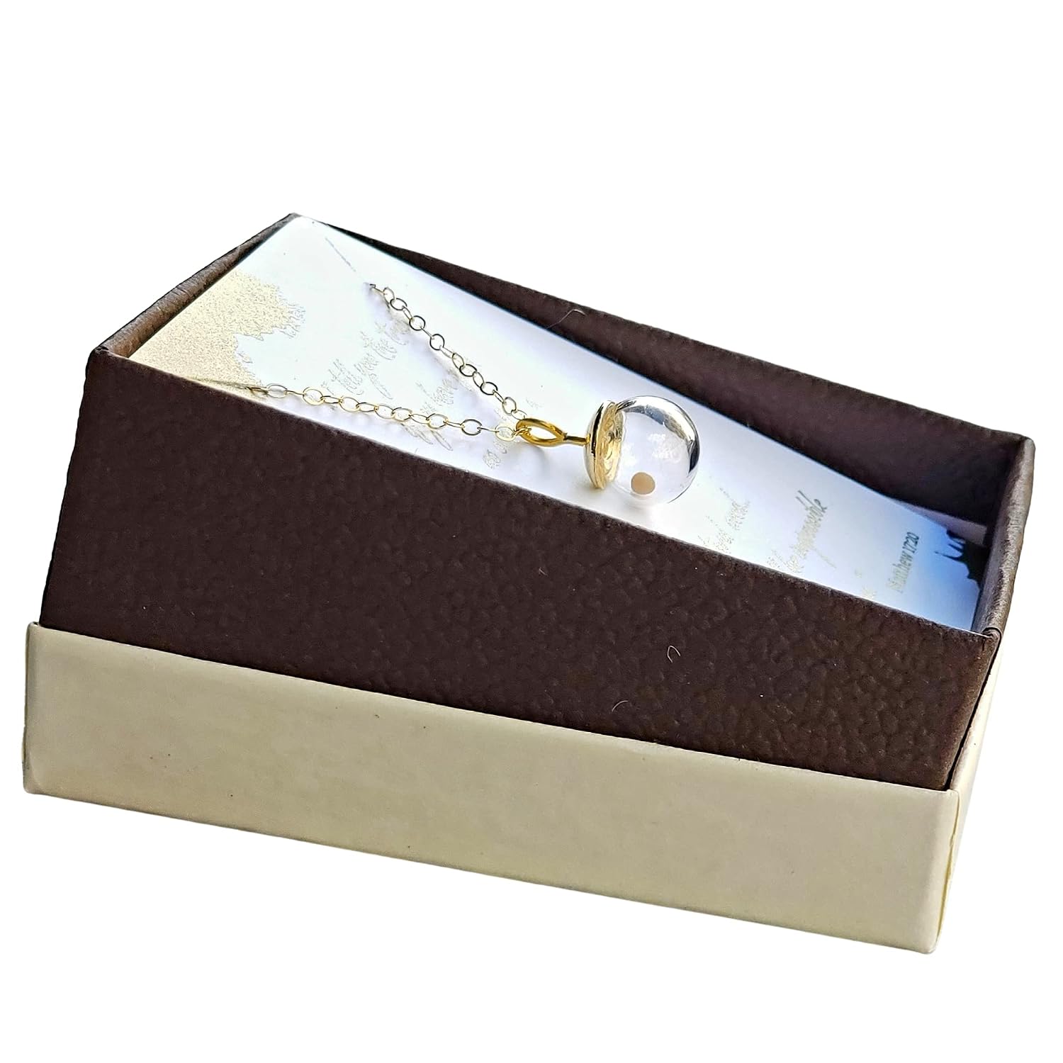 Mustard Seed Necklace for women in gold 