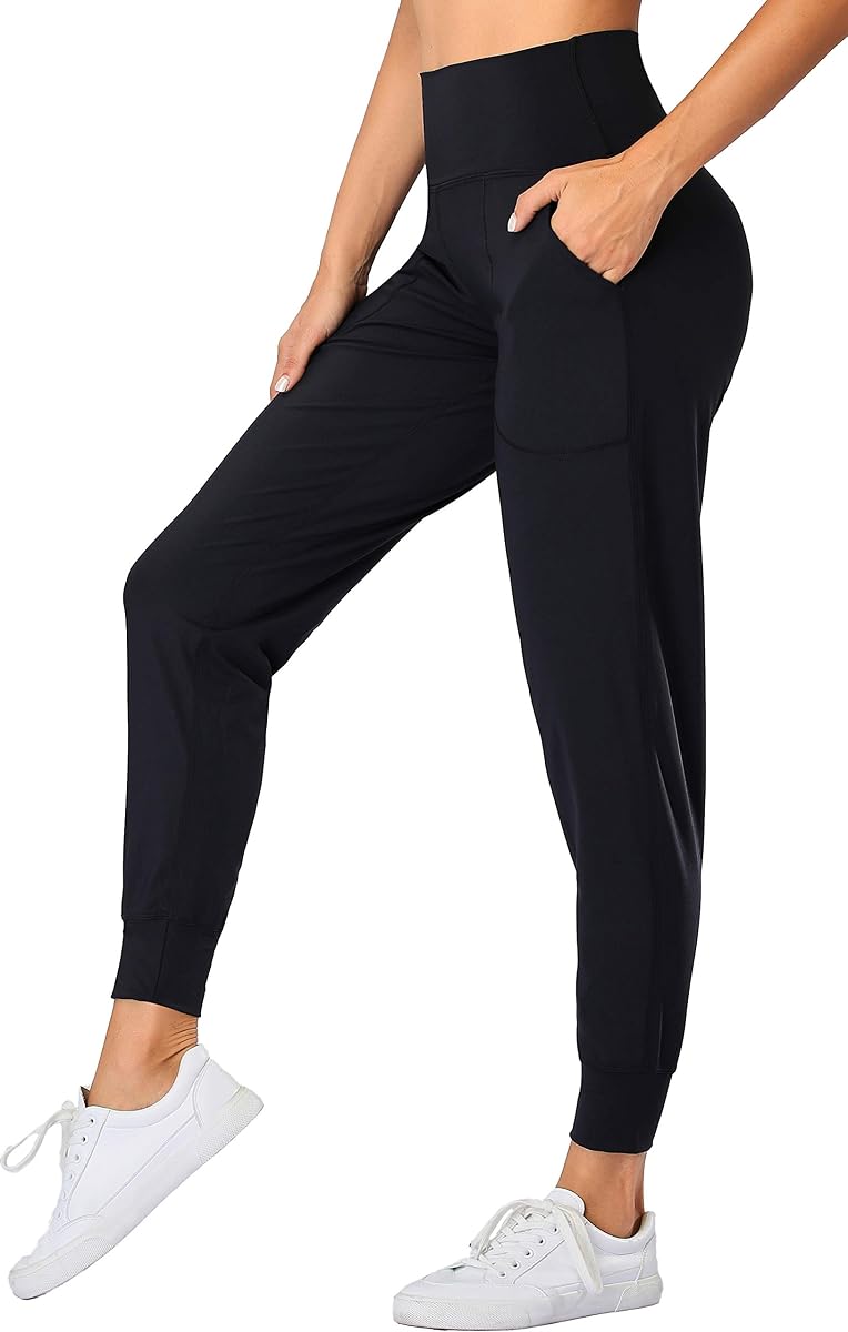 Pantalón largo Oalka Joggers High Waist Yoga Pockets mujer