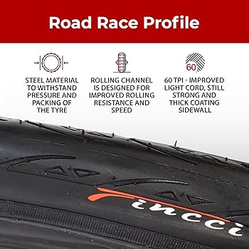 MEGHNA Pair 700 X 38c 40-622 Tyres With 3mm Antipuncture Protection For