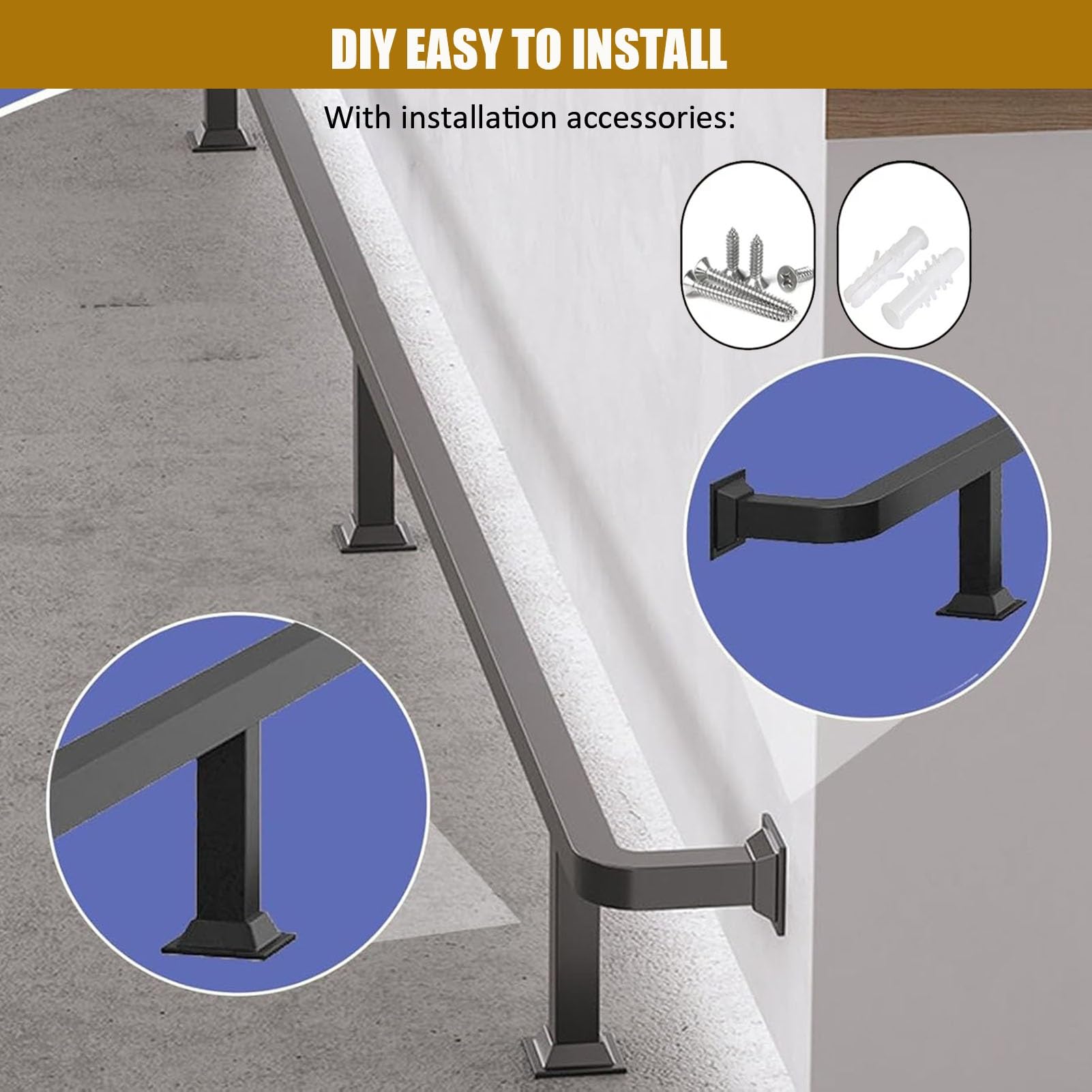 Kit De Repose-pieds De Bar Commercial Pour La Maison, Garde-corps Ergonomique En Acier Inoxydable Robuste Pour L'intérieur Et L'extérieur, Îlot De Cuisine, Restaurant
