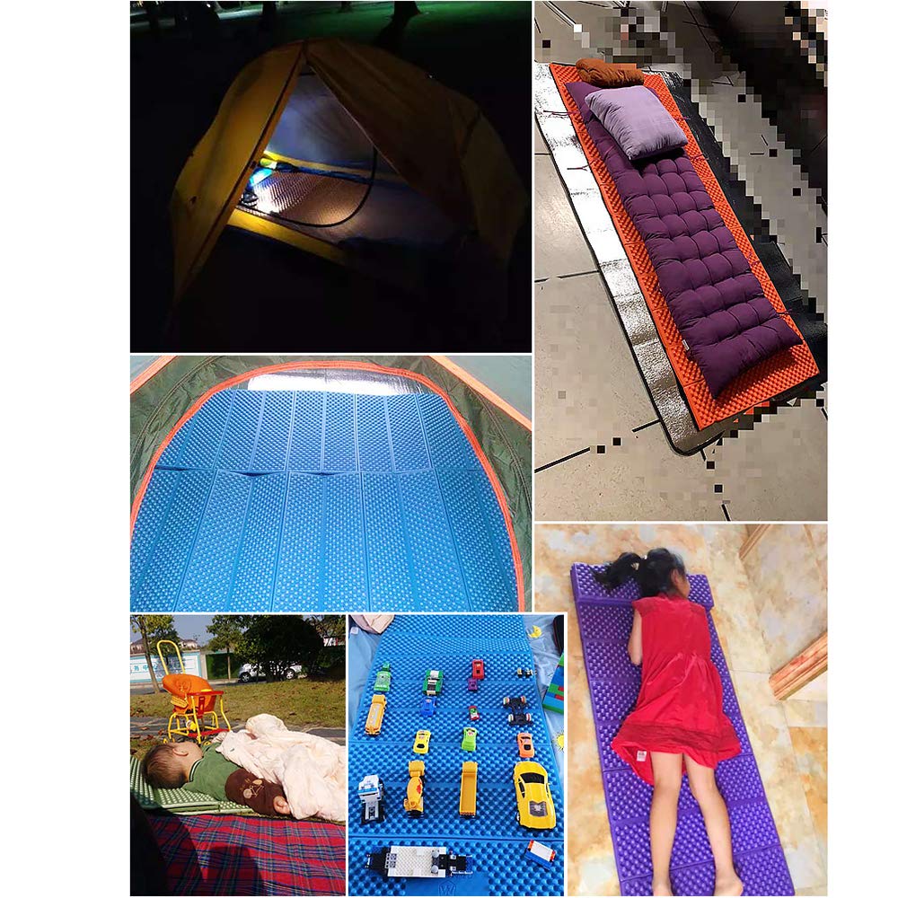Lixada 190 x 57 cm mata kempingowa ultralekka pianka mata kempingowa siedzisko składana mata plażowa mata piknikowa podkładka do spania na zewnątrz materac