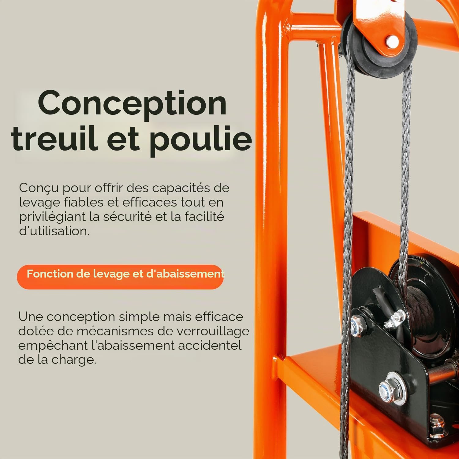 SuperHandy Treuil élévateur de matériel, gerbeur, Chariot à palettes, Table élévatrice, Chariot élévateur, capacité de Levage maximale de 150 kg et 100 cm, avec Roues de 20 cm et roulettes pivotantes