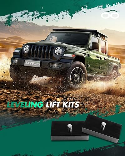 Miniatura 6 de SCITOO Kit de elevación de nivelación trasera de 1 pulgada negro compatible con 1999-2018 para FordF2504WD SUPER DUTY para Ford F250 F350 Superduty