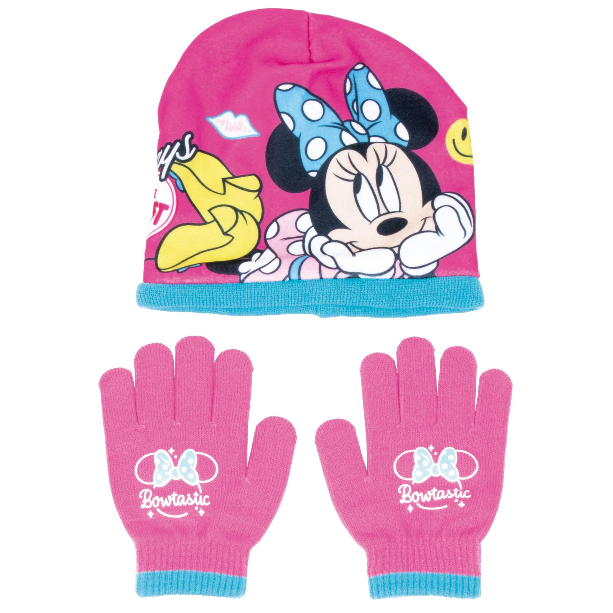 ARDITEX Disney Minnie Mouse Bowtastic Winter Hat and Gloves set WD15506
