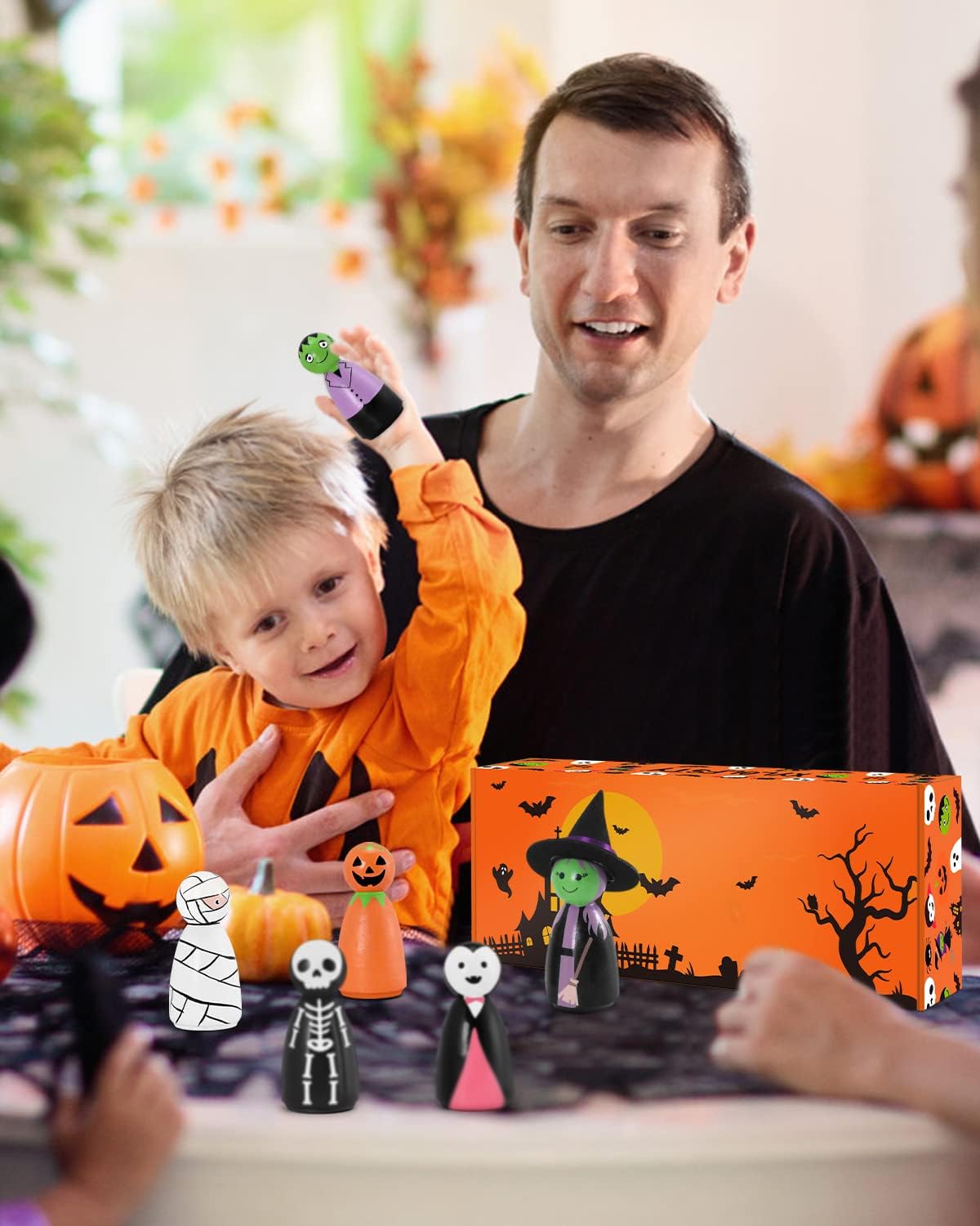 Xylolfsty Halloween Peg Dolls Halloween Party Favor Gift image 2