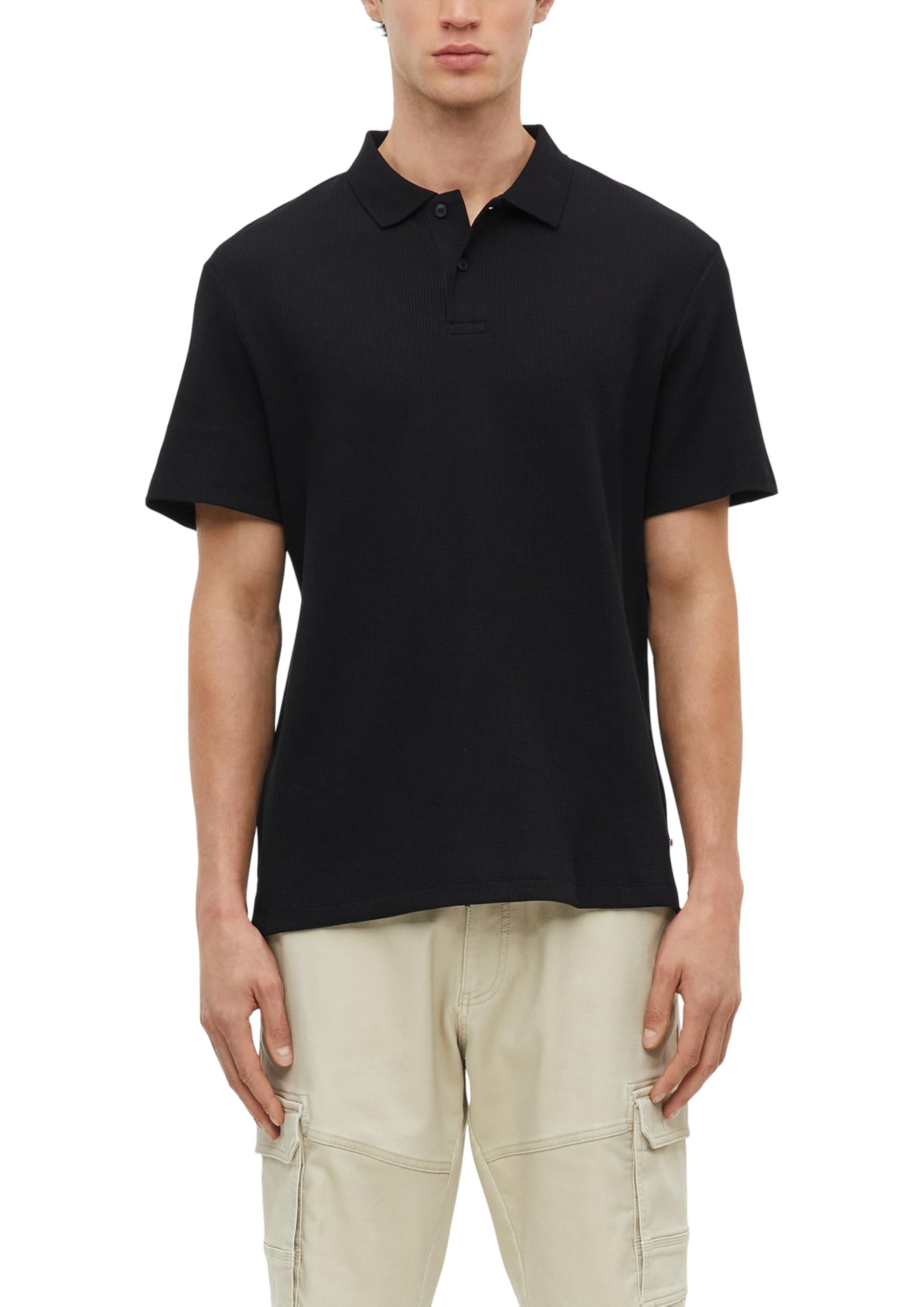 s.Oliver Men's 2178942 Polo Shirt (Pack of 1), Black, XL
