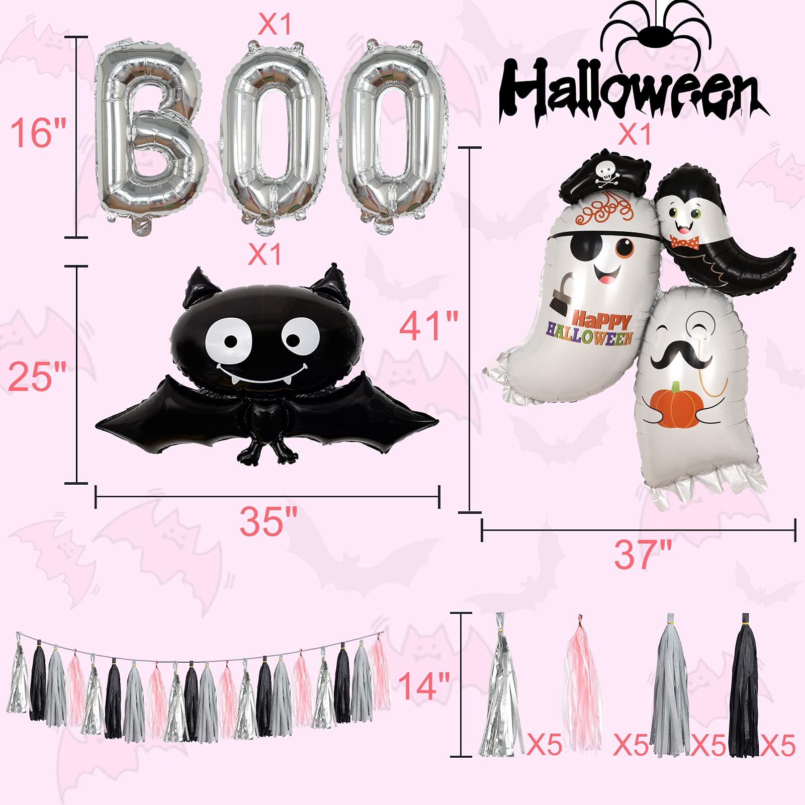 Decoración De Fiesta De Cumpleaños De Halloween, 85 Piezas De Guirnalda De Globos De Halloween Con Globos De Murciélago Skellington Para Decoración De Baby Shower, Día De Los Muertos (morado