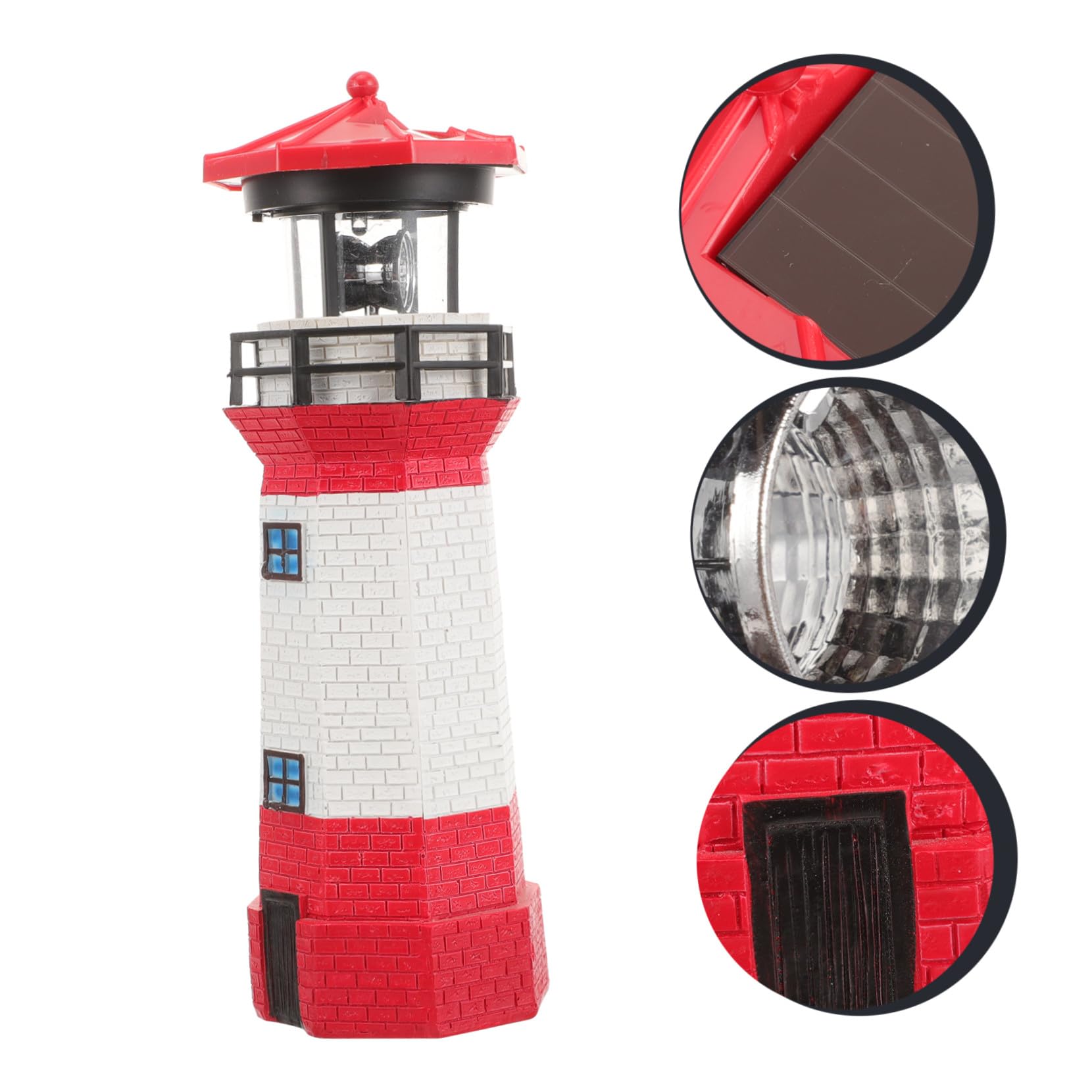 Luce Decorativa da Giardino Solare con LED Rotante in Resina