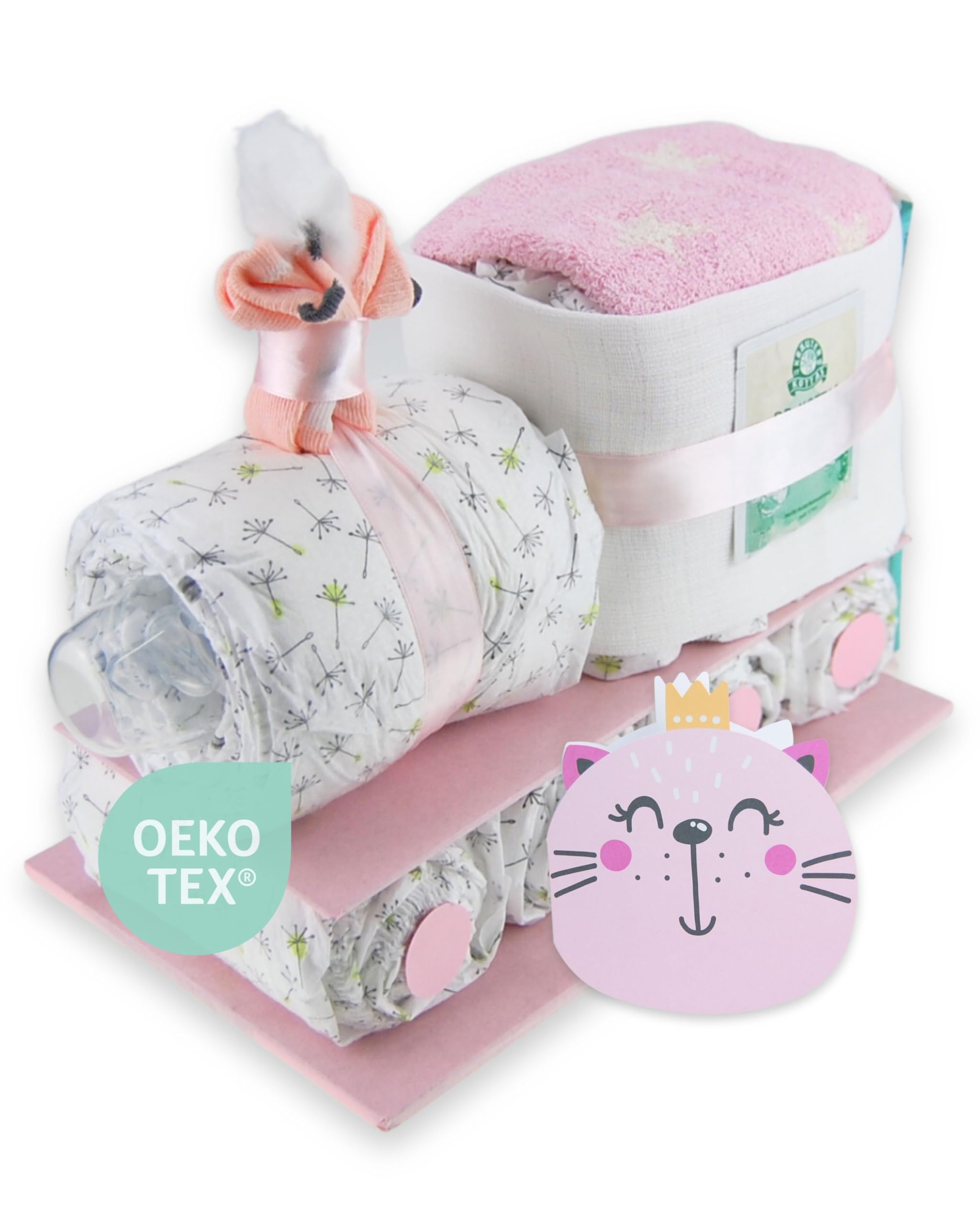 Gâteaux De Couches Gâteau De Couches Style Bohème Vintage - Cadeau Naissance Garçon/fille - Fabriqué En Allemagne Cadeau Baby Shower Allemand