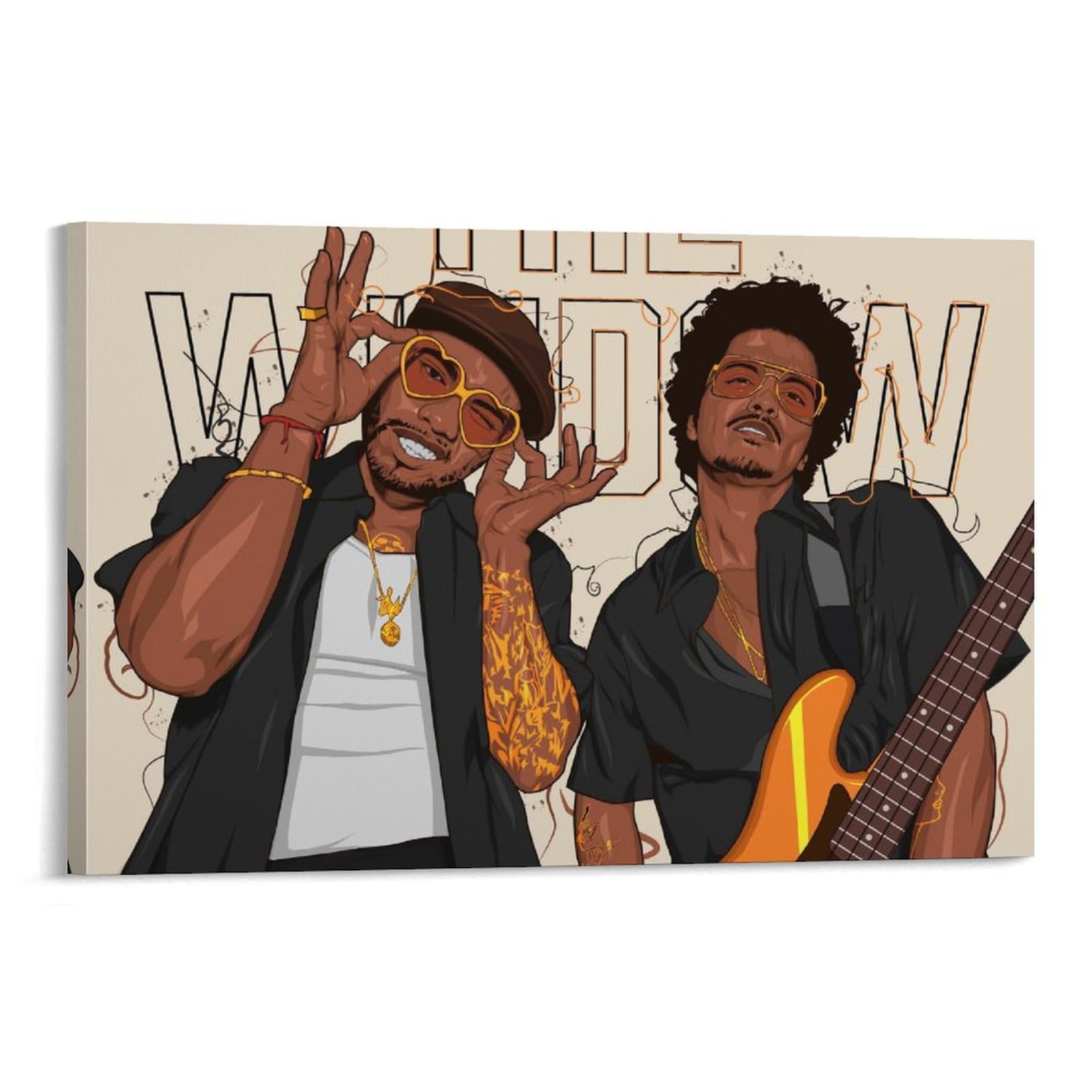 Poster artistico da parete con stampa artistica da parete con cantante rap hip hop all star (12), poster decorativo moderno per la famiglia, 40 x 60 cm