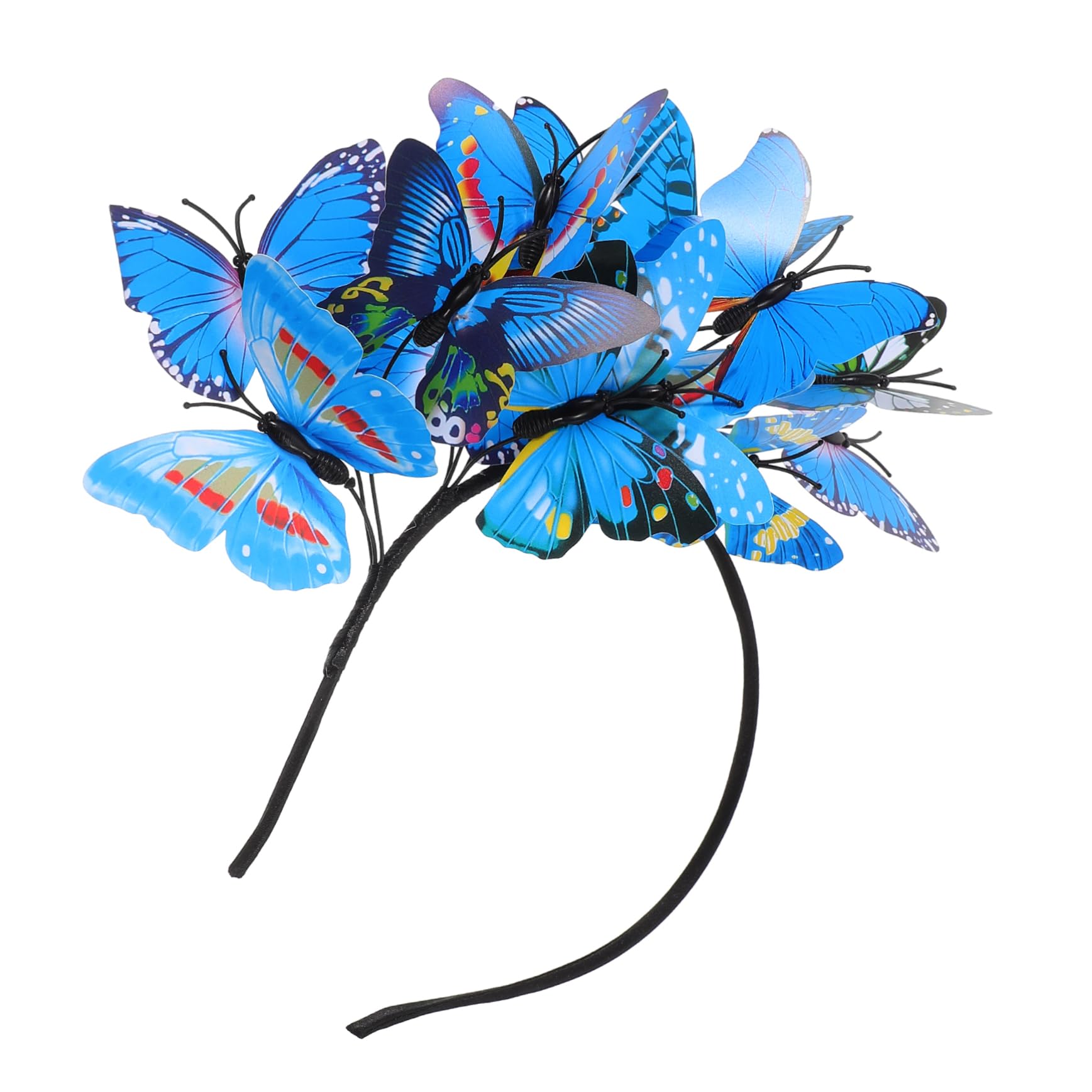 FOMIYES 4 Piezas Diadema Con Lazo Tocados De Mariposas Diadema De Fiesta De Té Diadema Decorativa Accesorio Para El Cabello Diademas De Fiesta Novia Venda Resina