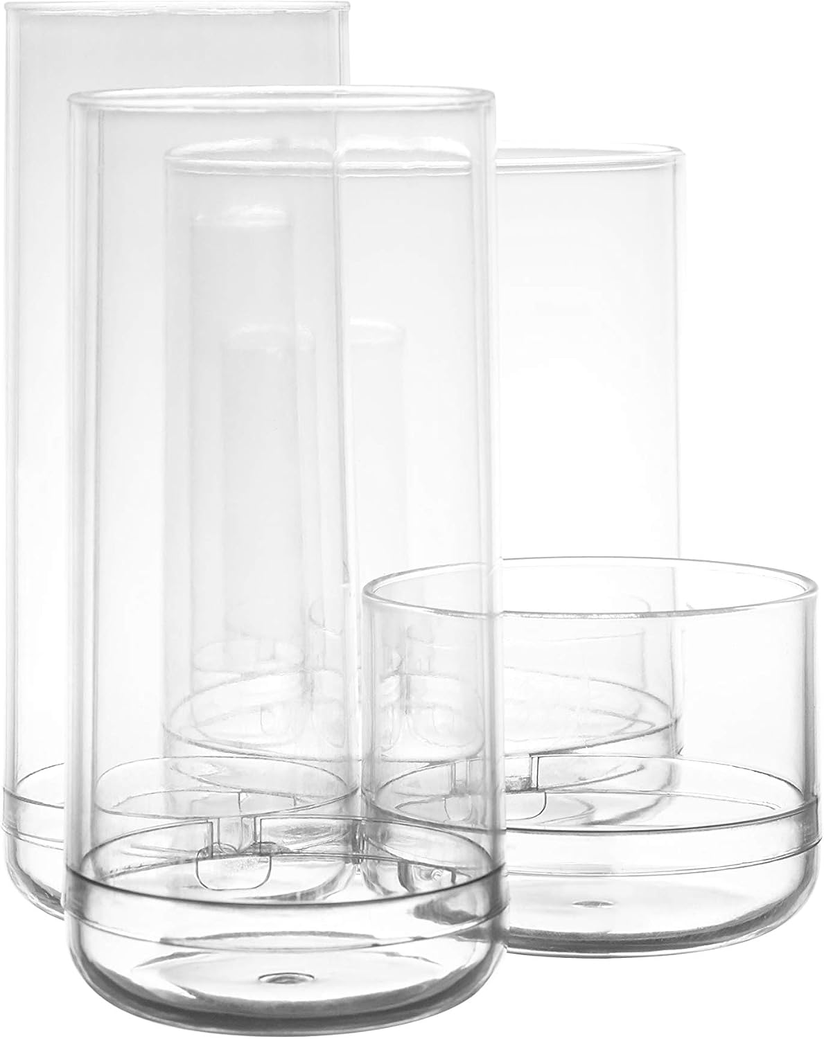 Amazon Basics Round Acrylic Cosmetic Makeup Organizer Storage for Brushes, Large