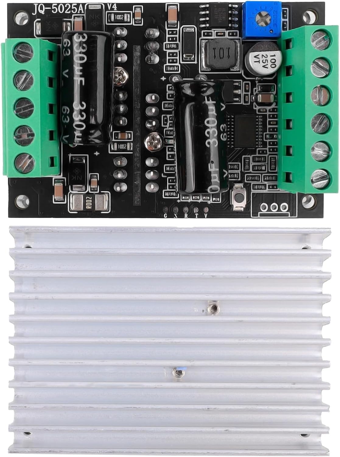 DC 6- 60V 20A 500W BLDC Three-Phase Brushless Motor Controller PWM Hall Motor Control Driver Board 12V 24V 48V with Forward/ Reverse/ Stop/ Brake Function