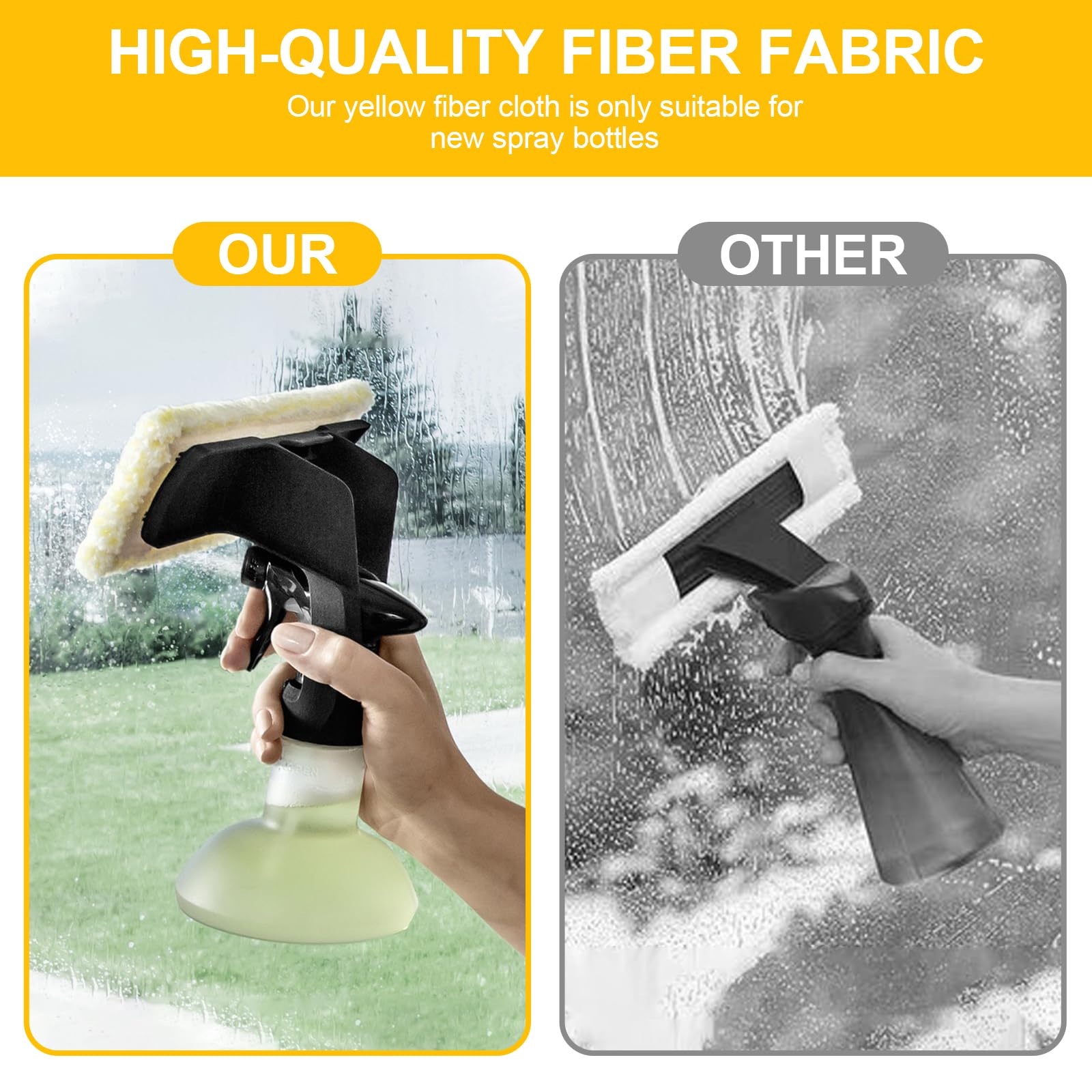 8 Pezzi Chiffons de Nettoyage en Microfibre pour Karcher,Microfibra Compatibili, con WV2 WV5 Accessori, Panno di Pulizia di Ricambio per Vetri Finestra Aspirapolvere