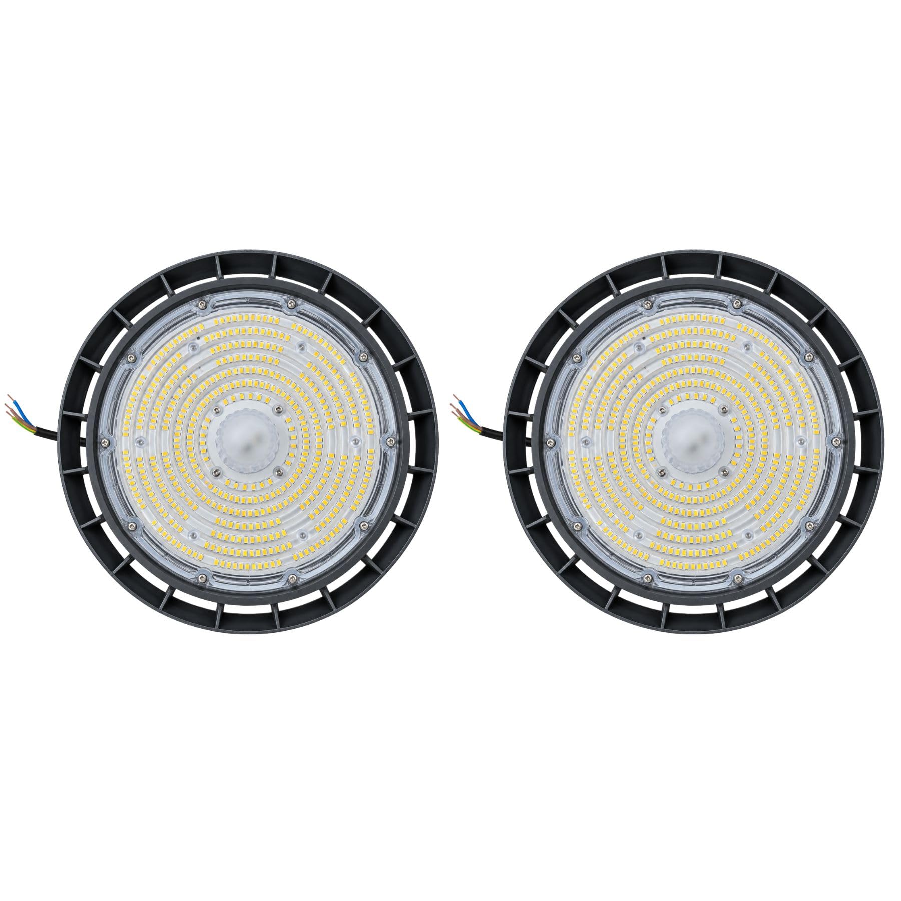 A2ZWORLD 2 Pezzi Faro LED Industriale UFO 150W CCT IP65, High Bay Rotondo