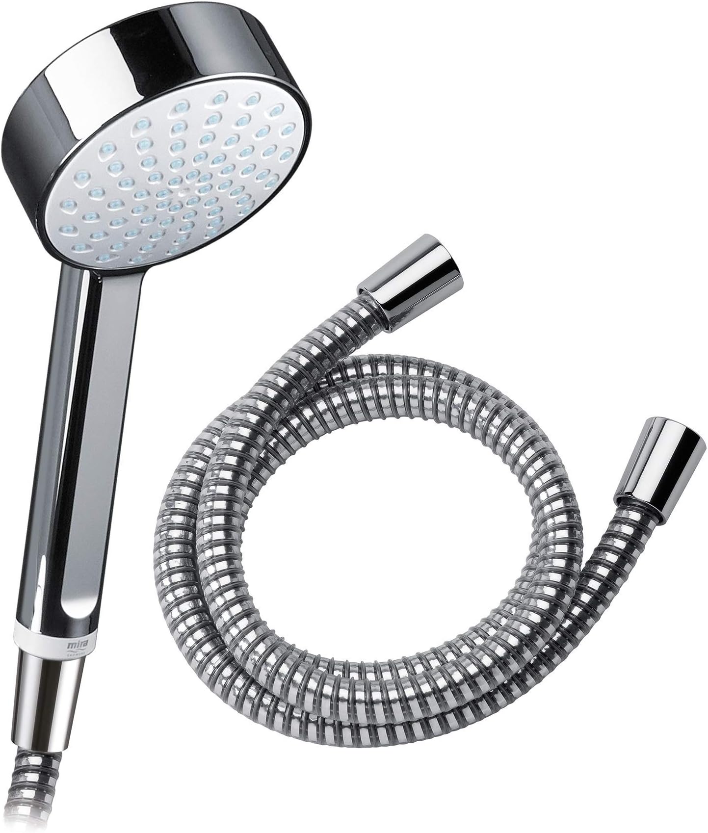 MiraResponse 1.25m Shower Hose and 9cm Beat Handset