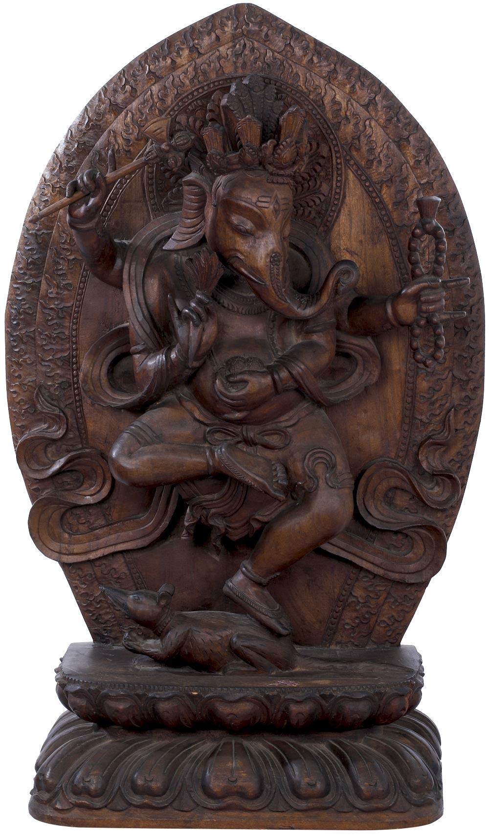 ガネーシャ 木像 ネパール製