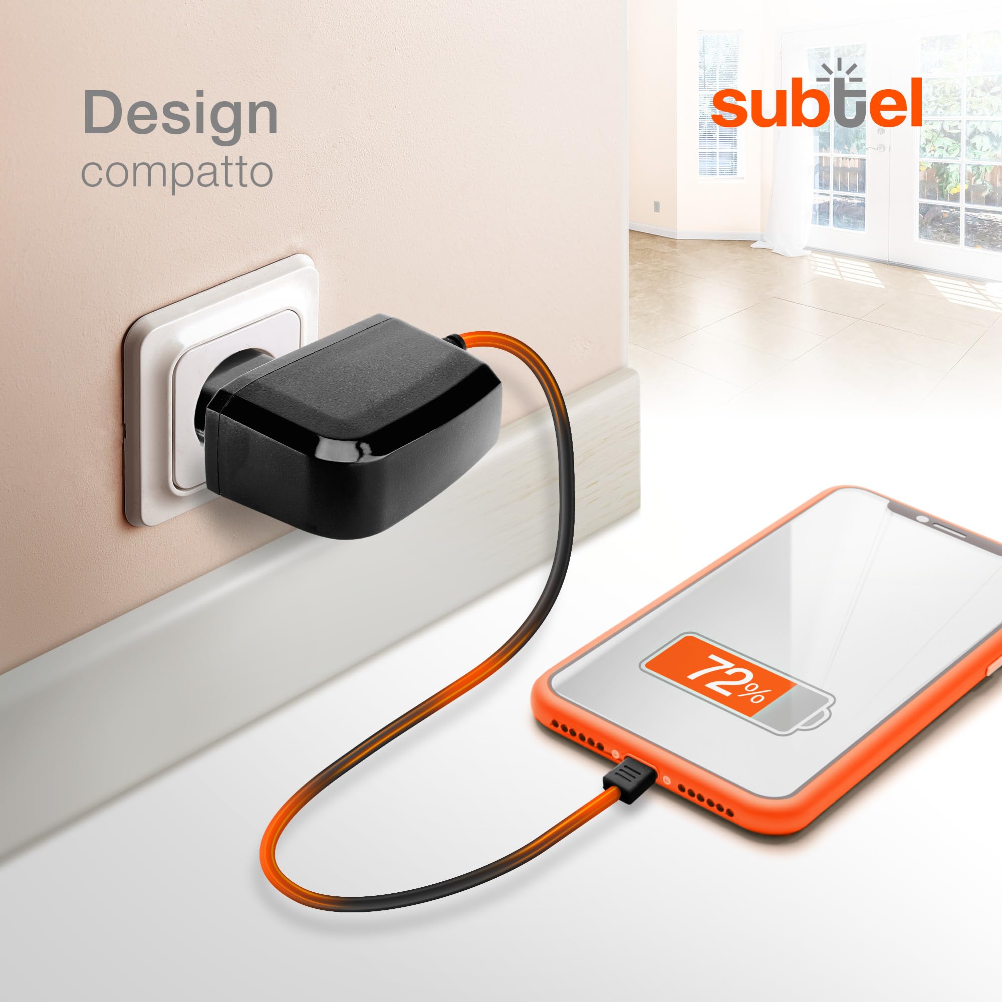 Caricatore Subtel Per GPS Bryton - Micro USB, 5V/1A, Cavo 1.1m, Ricarica Rapida E Sicura - Foto 10