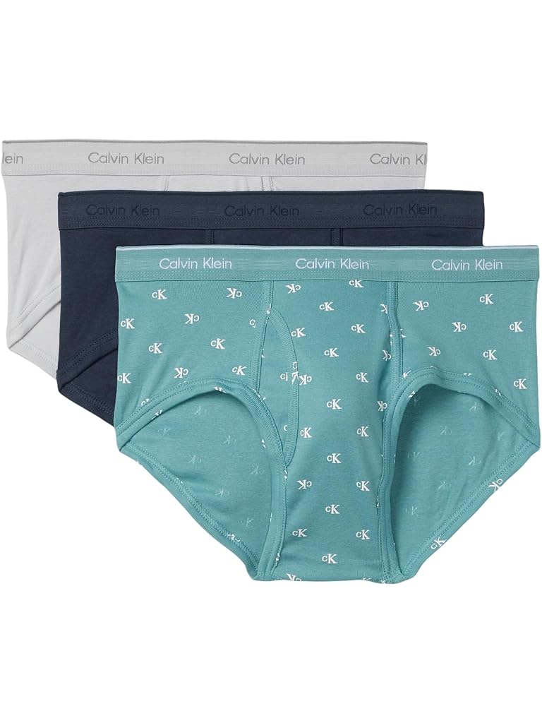 Gray Calvin Klein Cotton Classics 3-Pack Brief