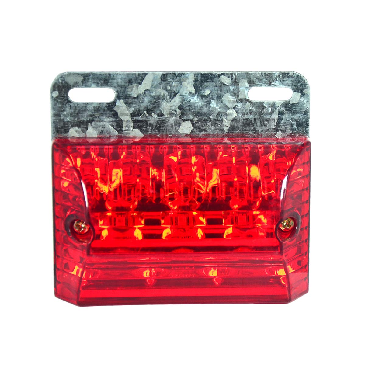 Voltage Automotive (2 Pack) Red LED Side Marker Lights and 6000K Ground-illuminating Dual Function for Truck Trailer Boats 12V 3.4 inch