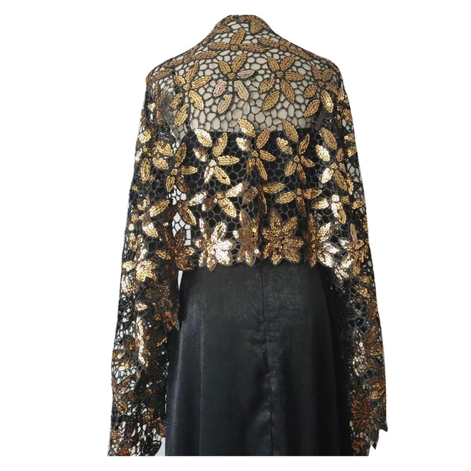 Chal de lentejuelas brillantes Elegante vestido de noche con purpurina y lentejuelas, chal for mujer, chales fiesta borlas, nupcial for dama honor, boda, Boleros, capas