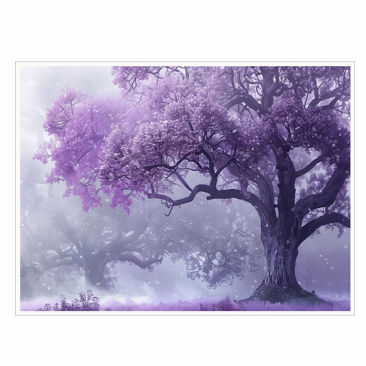 Amazon.com: Purple Tree Wall Art Abstract Nature Landscape Canvas