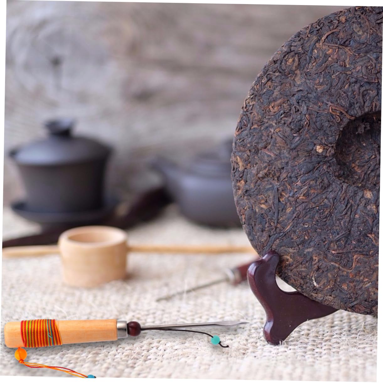 STOBAZA Tea Needle Cutters Set 4pcs Professional Tea Tools for Puer Tea Tea Needle for Leaf Extraction Ice Breaking