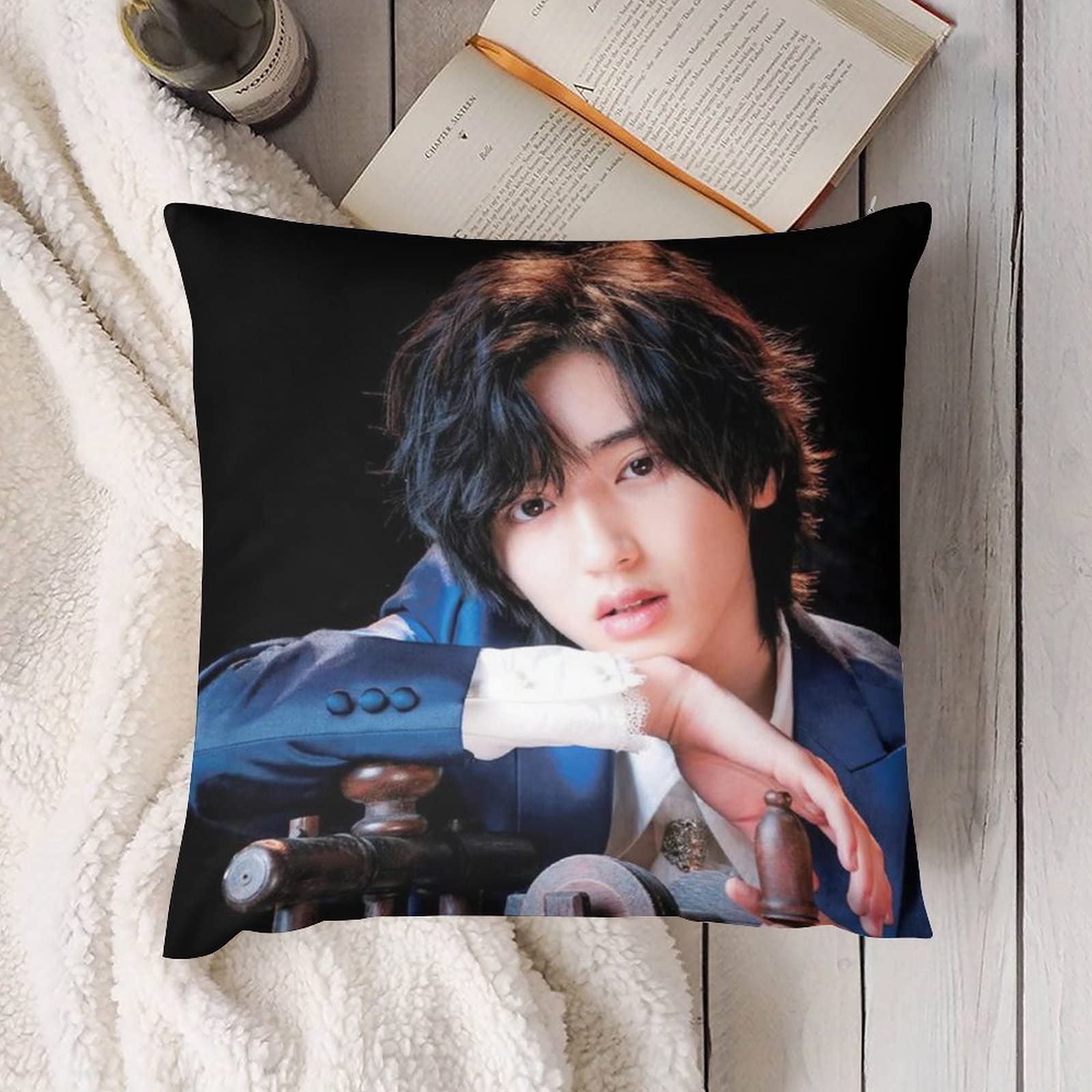 Amazon｜道枝駿佑 カスタム枕カバー コアなし 正方形 両面