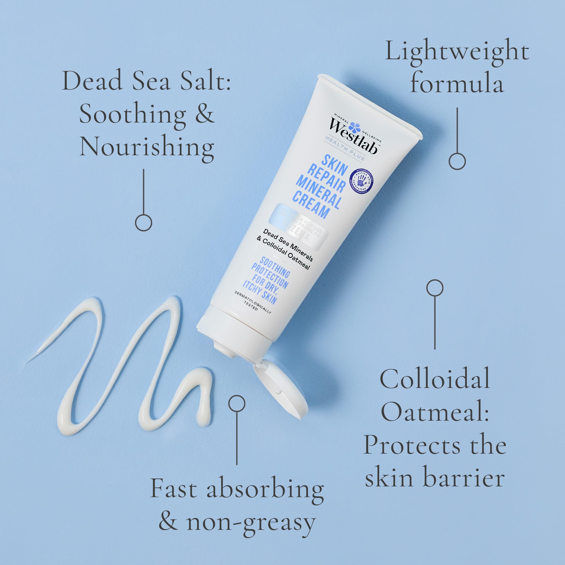 Westlab Skin Repair Mineral Cream, Suitable for Use On Skin Prone to Eczema Soothing Protection for Itchy & Dry Skin - Image 2
