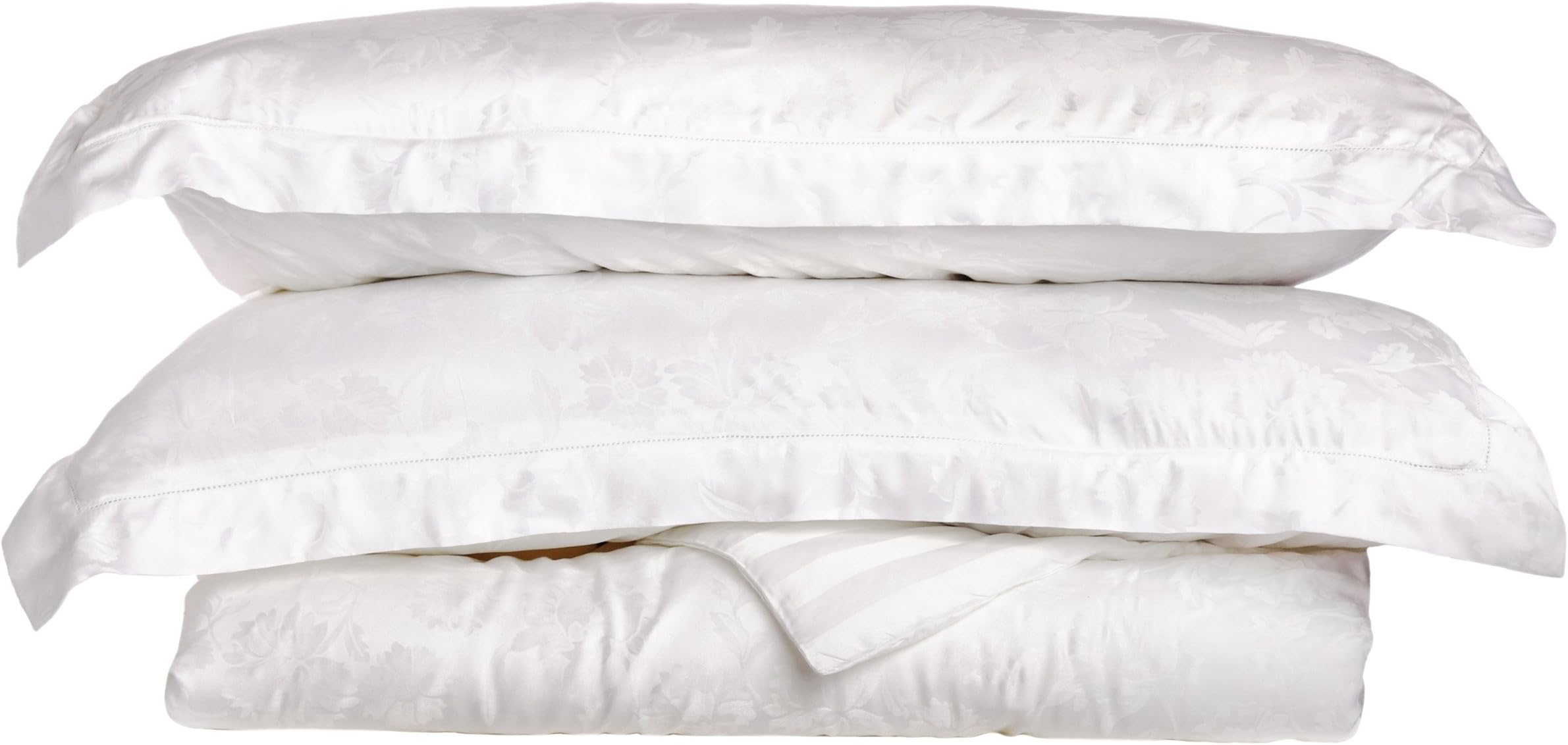 Livorno 100-Percent Beechwood Modal Duvet Cover Set, White, Full/Queen