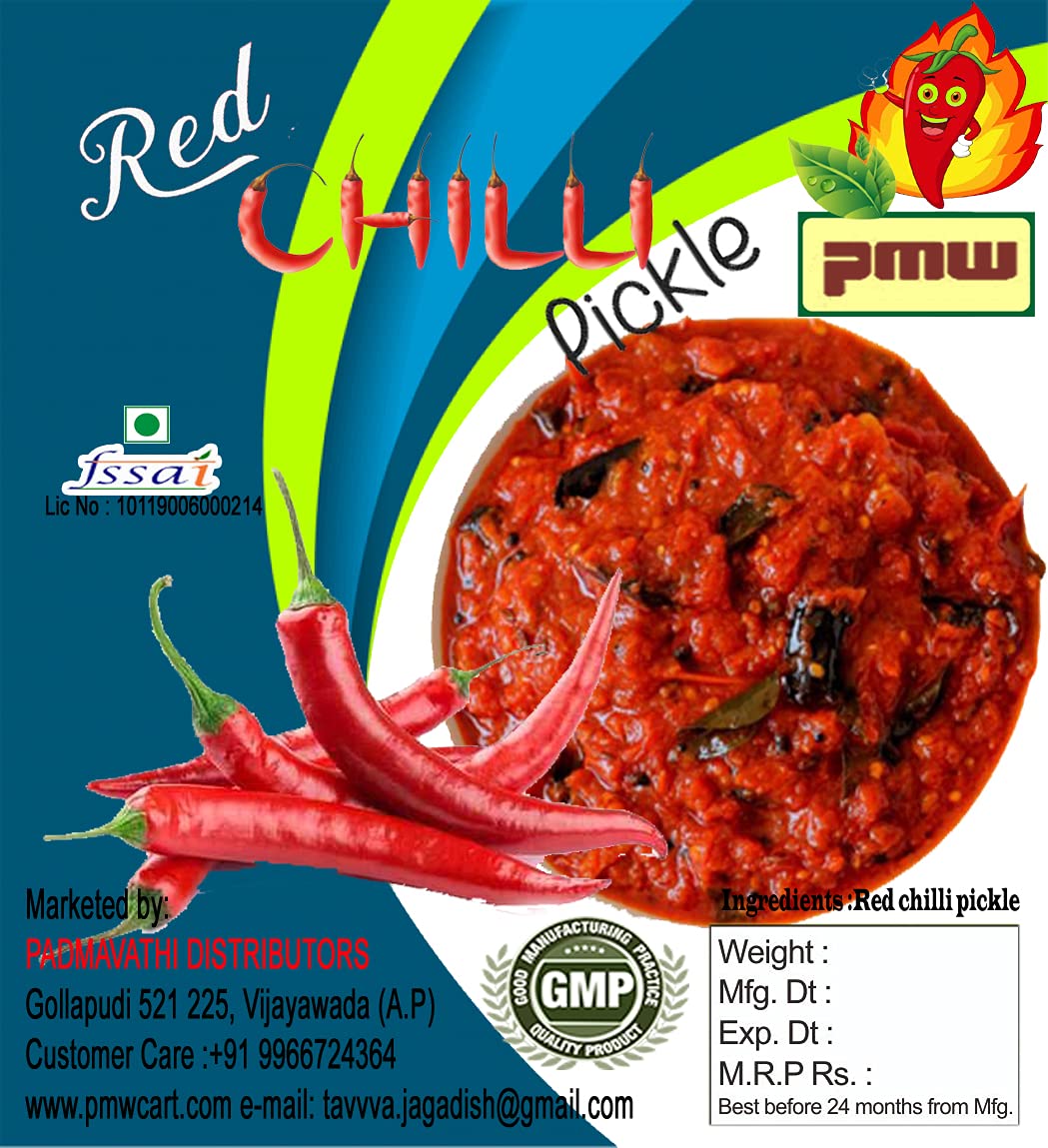 Pmw - Grade A Quality - Home Made - Pandu Mirapakai Pickle - 250 Grams - Red Chilli Pickle - Medium Spicy (B07XVKR7W6) Amazon Price History, Amazon Price Tracker