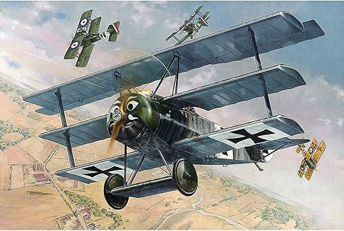 Miniatura 1 de Roden Fokker F.I German Pursuit Triplane - Kit de modelo de avión