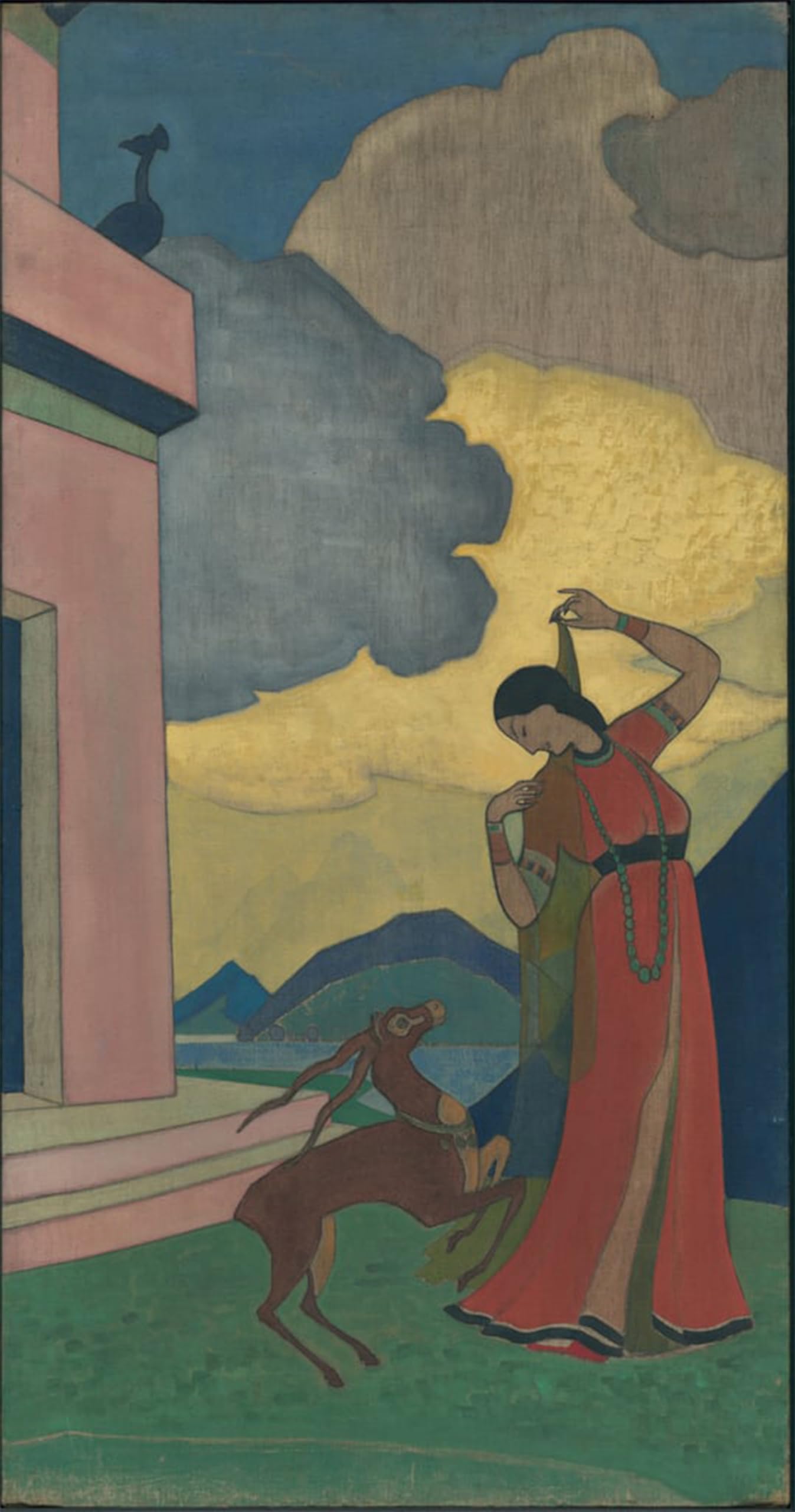 Posteriik No Frame Vintage Art Print Images Pictures Print Song Of The Morning Decorative By Nicholas Roerich Modern Colour Posters For Office Home Decor 60X90cm