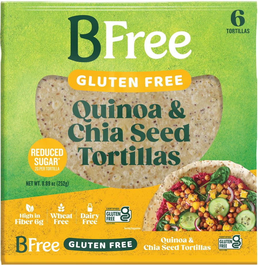 BFree Quinoa & Chia Seed Wraps, 8.89 Oz (Pack of 1)