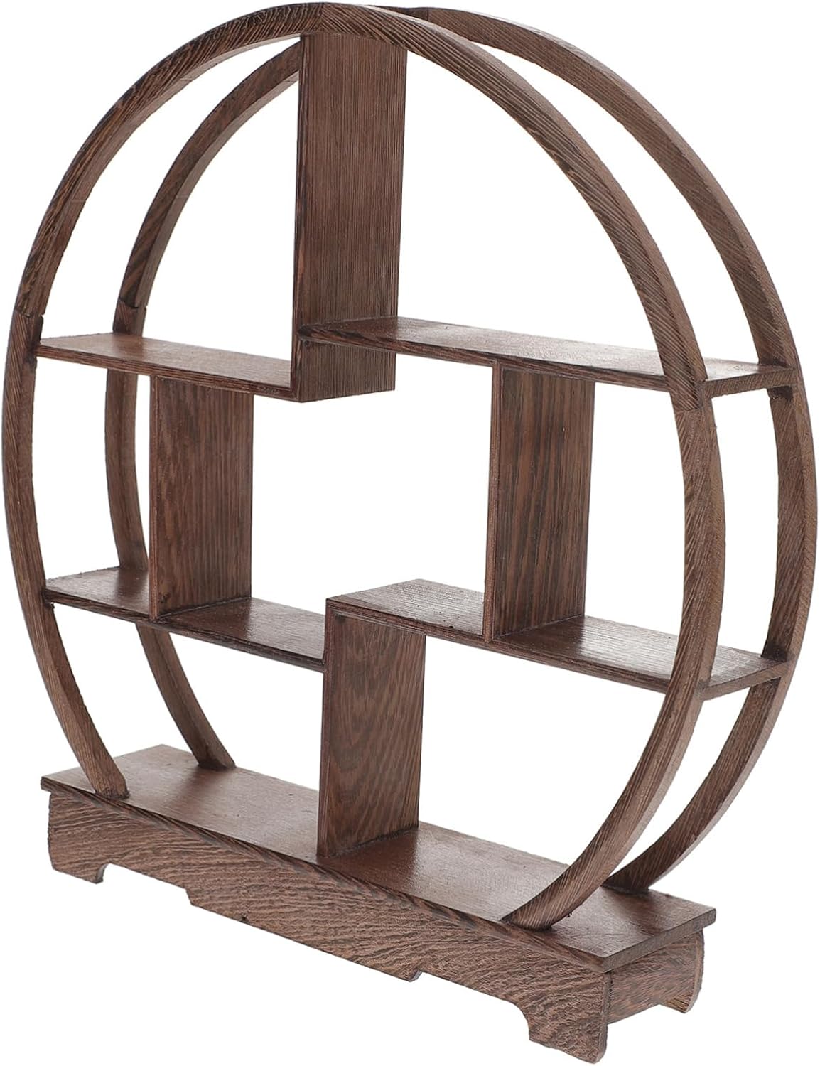 Hohopeti 1pc Solid Wood Shelf Retro Antique Shelf Retro Bookshelf