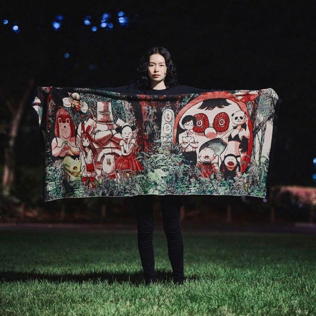 STOF ストフ 浅野いにお 勇者たち コラボ ニット ブランケット