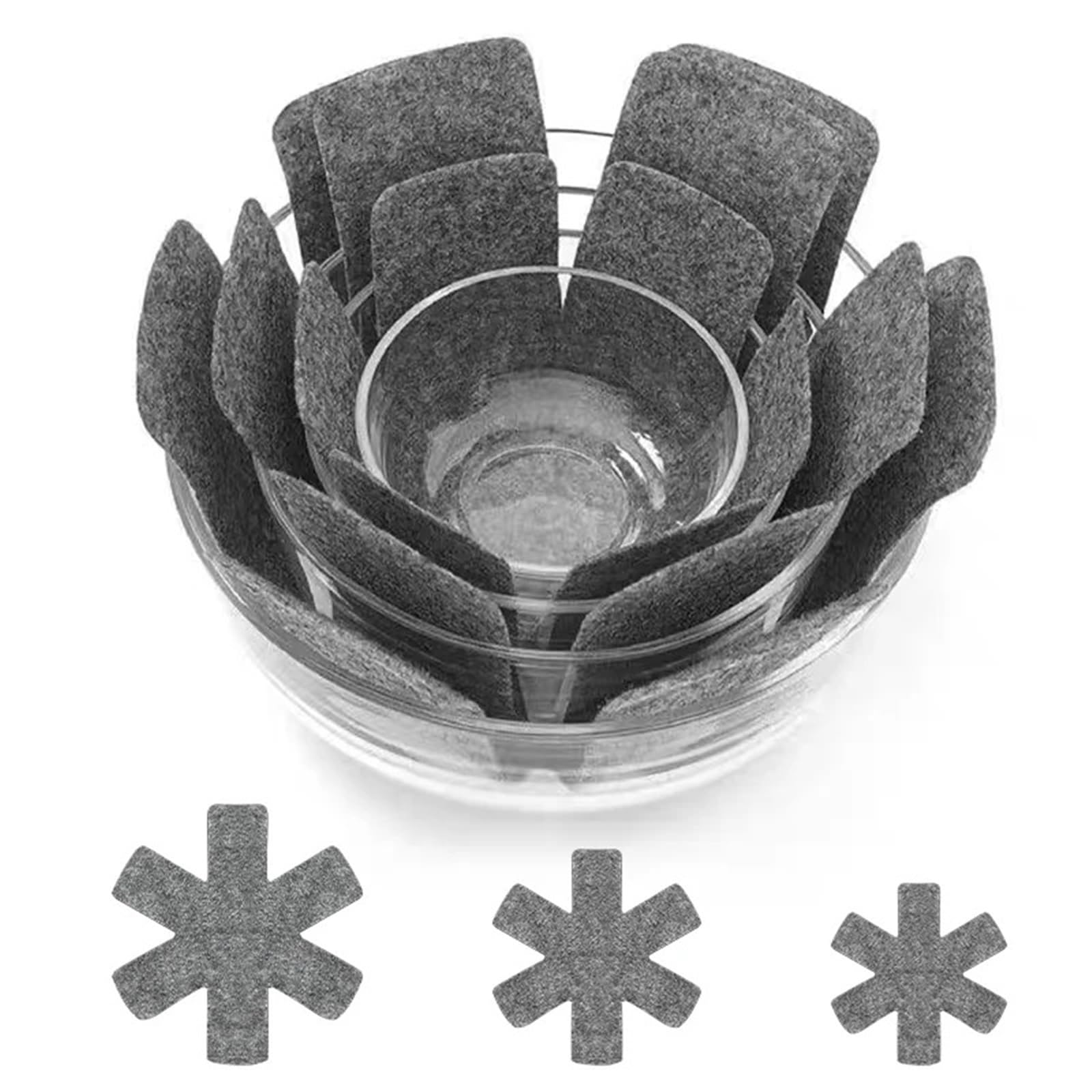 24pcs Pot and Pan Protectors Dividers Pads Stacking Separators for Protecting Separating Pots and Pans for Kitchen