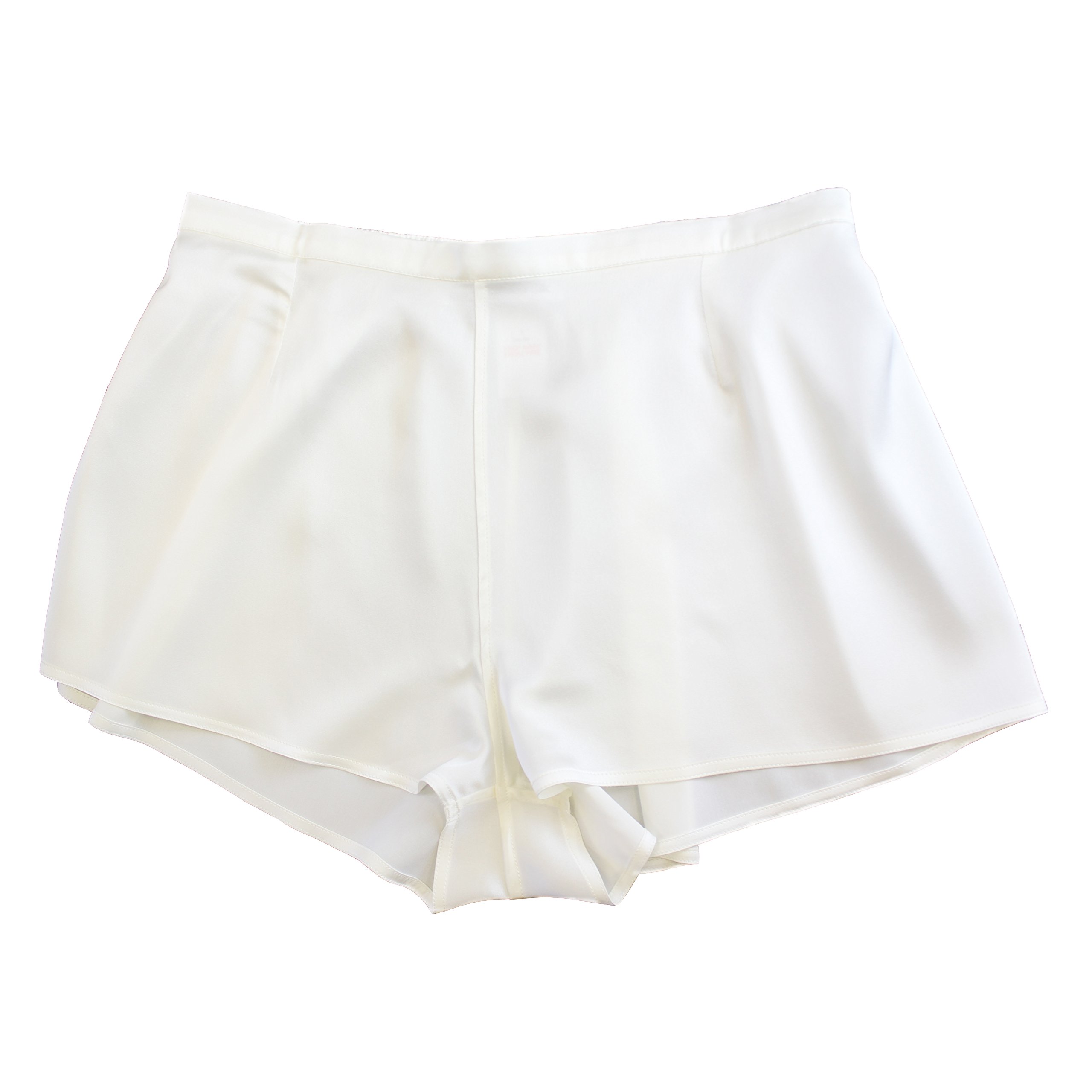Jasmine Silk Lady's Classic Silk French Knickers boxers Extra Large (16-18) Ivory (Extra Large)