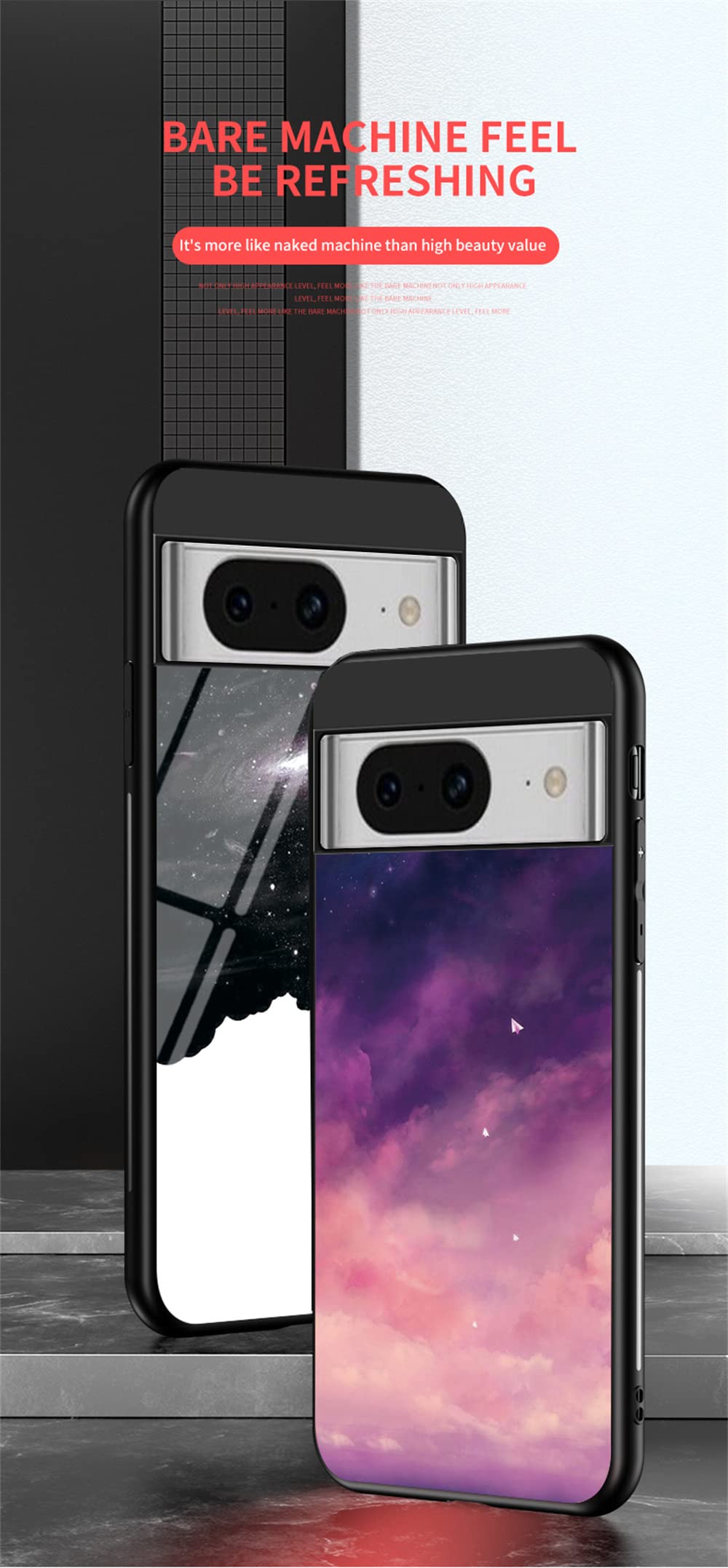 SHIEID Custodia per Google Pixel 8a Slim Cover Posteriore in Custodia