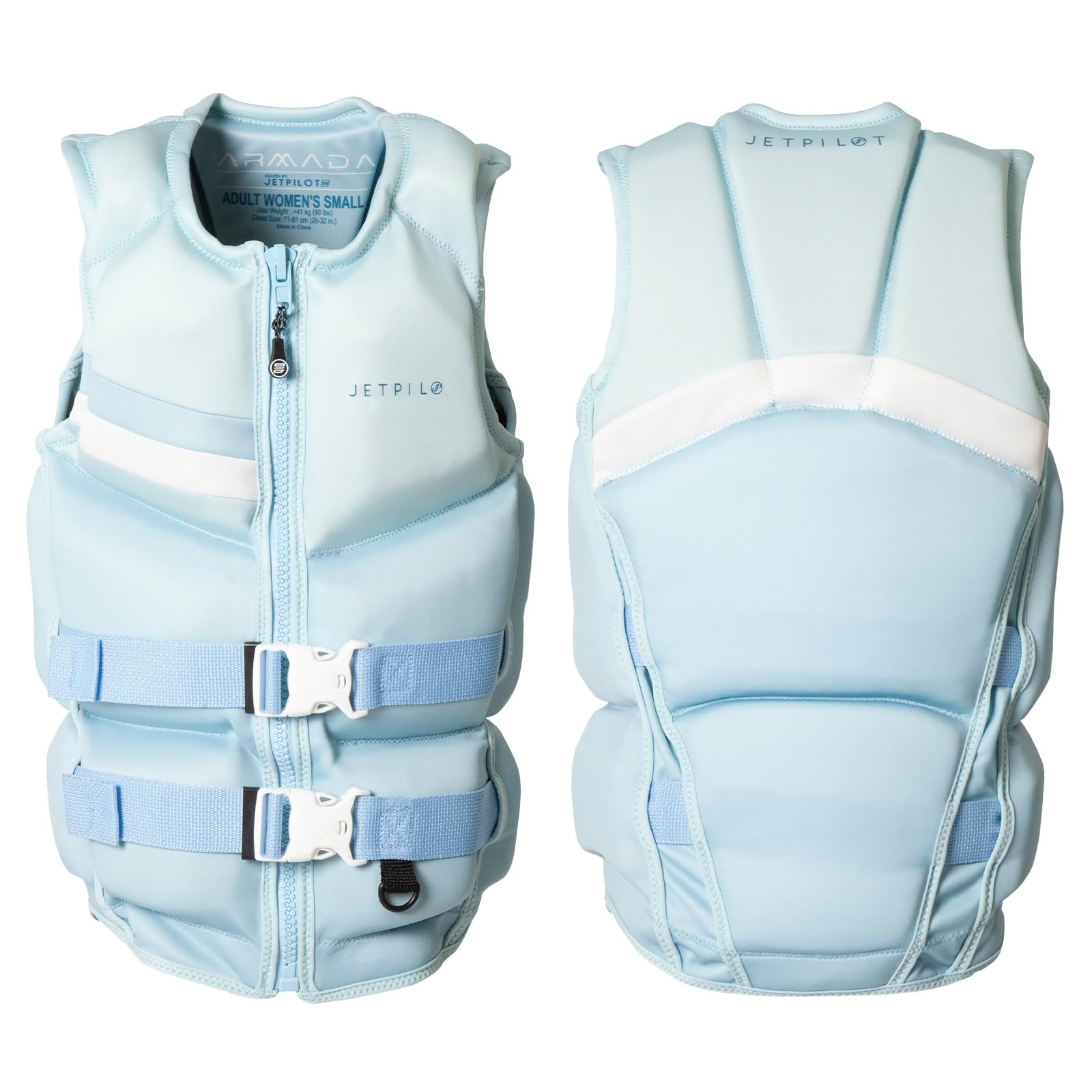 Jetpilot Womens Armada Neoprene Coast Guard Approved Life Vest PFD-SKYBLU-L