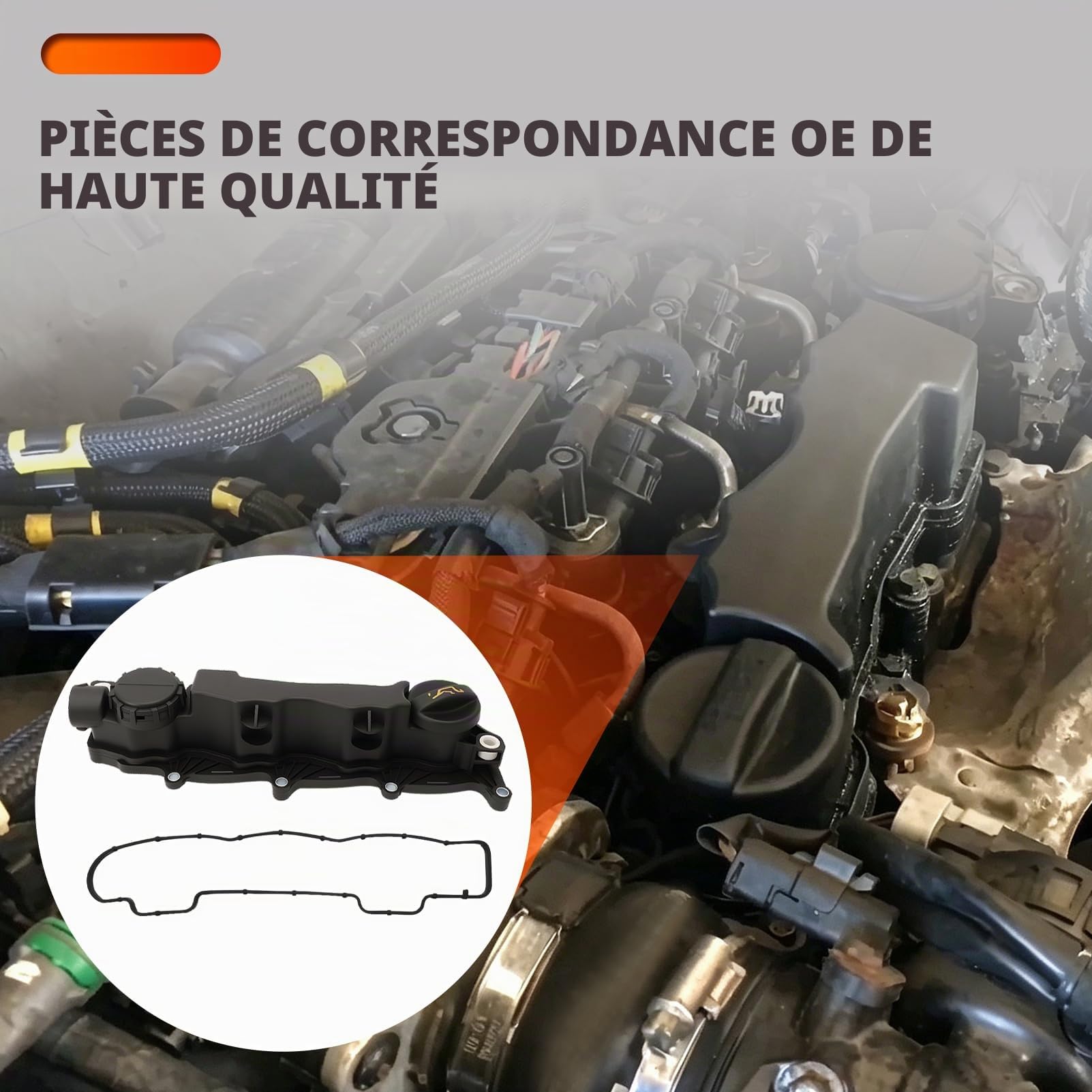 Couvercle de culasse et joint pour 1.6 HDI Berlingo C2 C3 C4 C5 Xsara Jumpy Focus 206 307# 0248L1 109146 9651815680SK1 1233714 1254229 1313806 1479837 11127804877