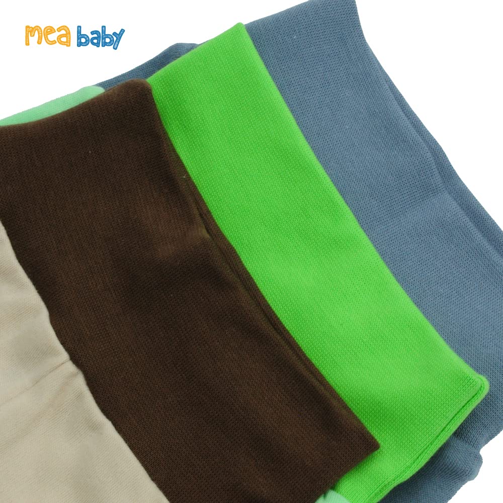 MEA BABY Pantaloni Unisex per Bambini, in 100% Cotone, Confezione da 5 Pezzi, per Ragazzi e Bambine, Pantaloni